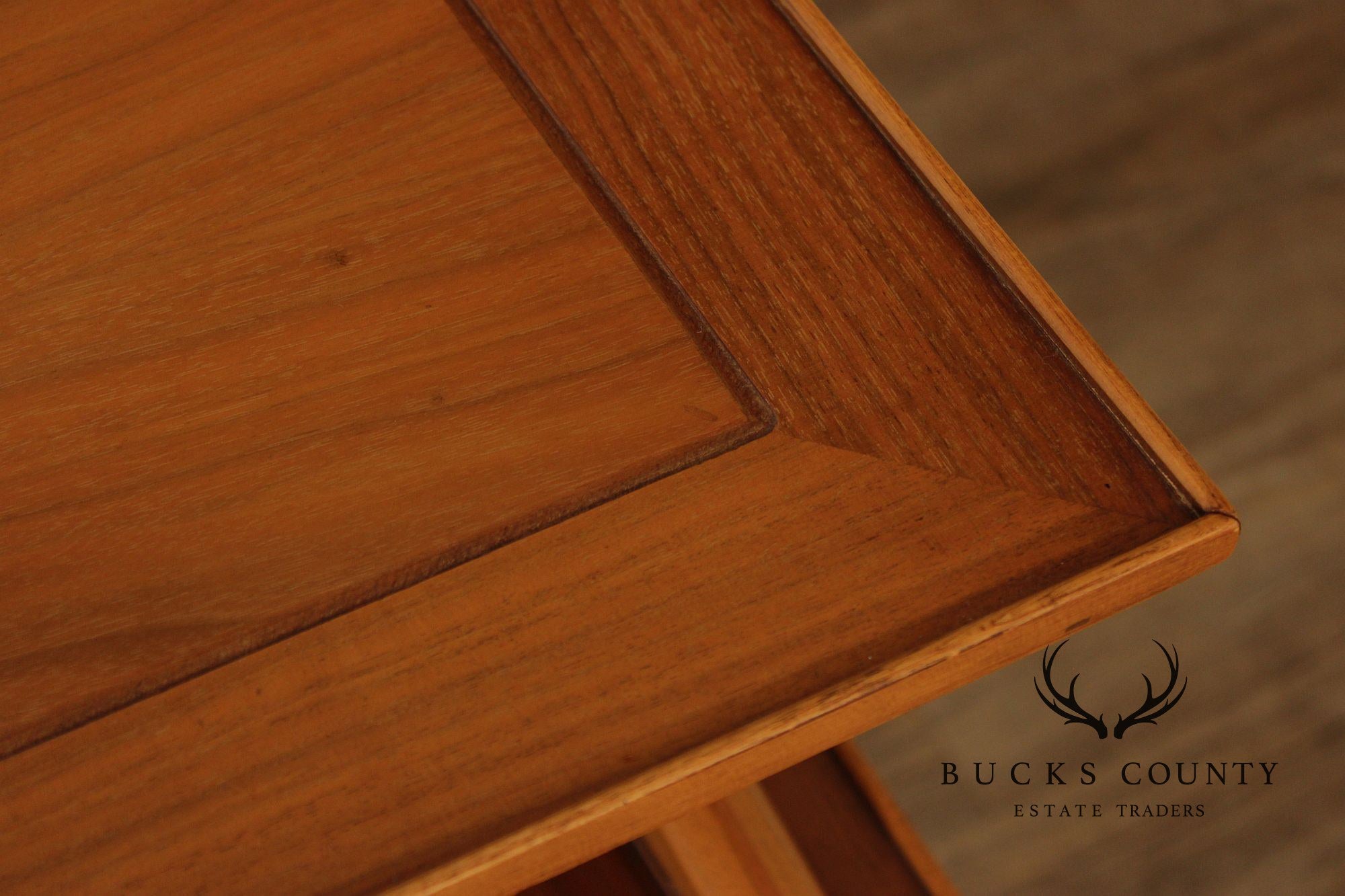 Lane Copenhagen Mid-Century Modern Two-Tier Walnut End Table