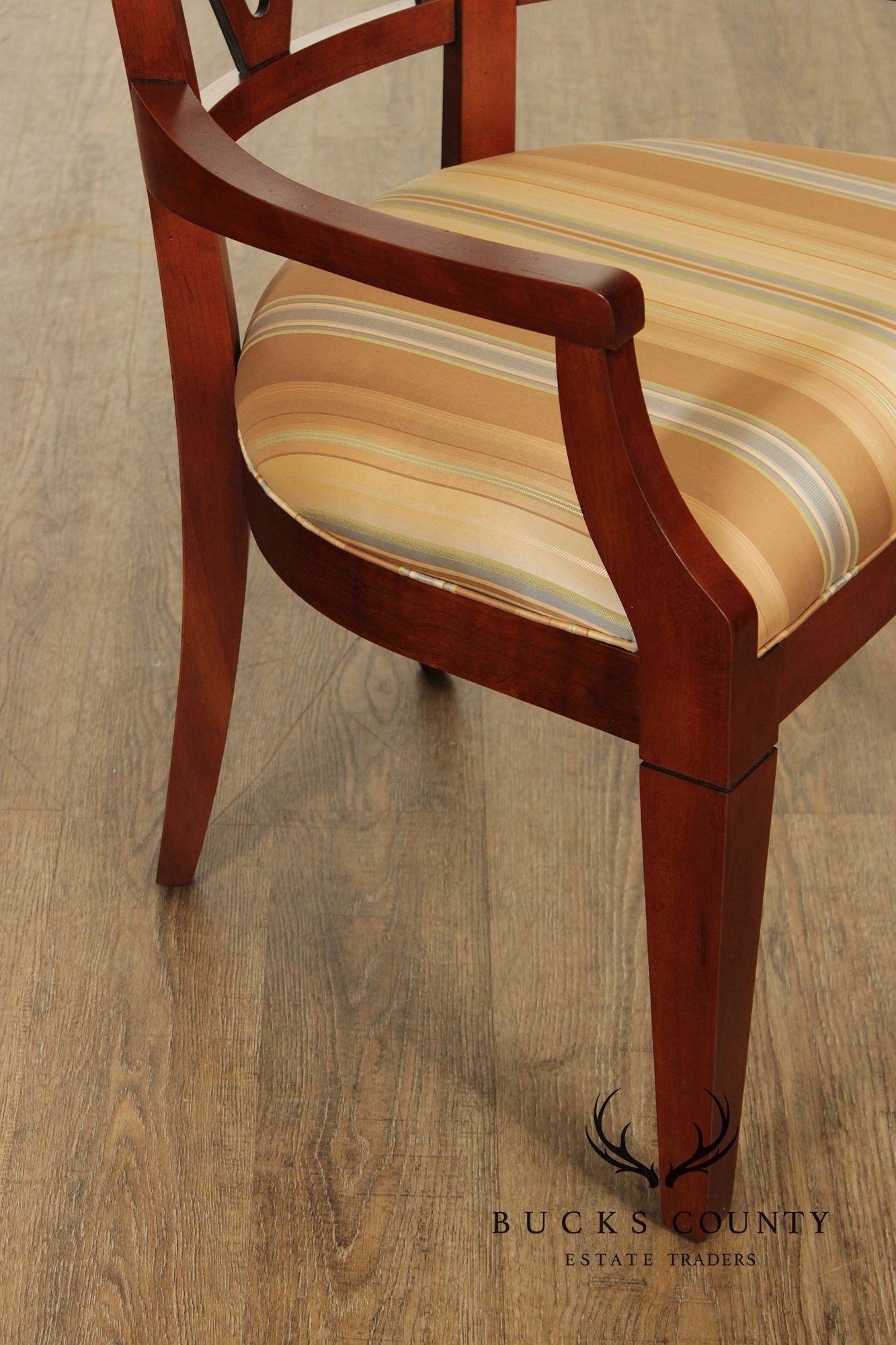 Harden Regency Style Set of Eight Cherry Dining Chairs