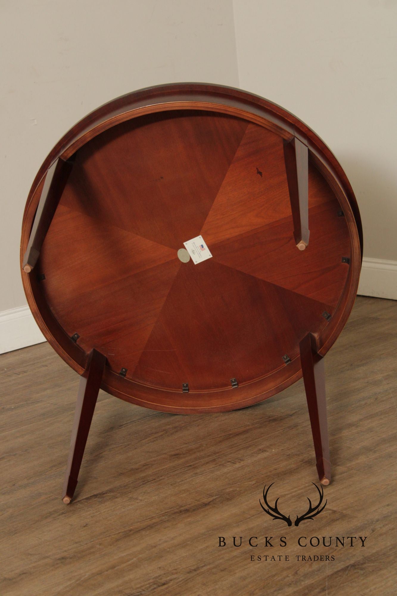 Baker Federal Style Inlaid Mahogany Center Table