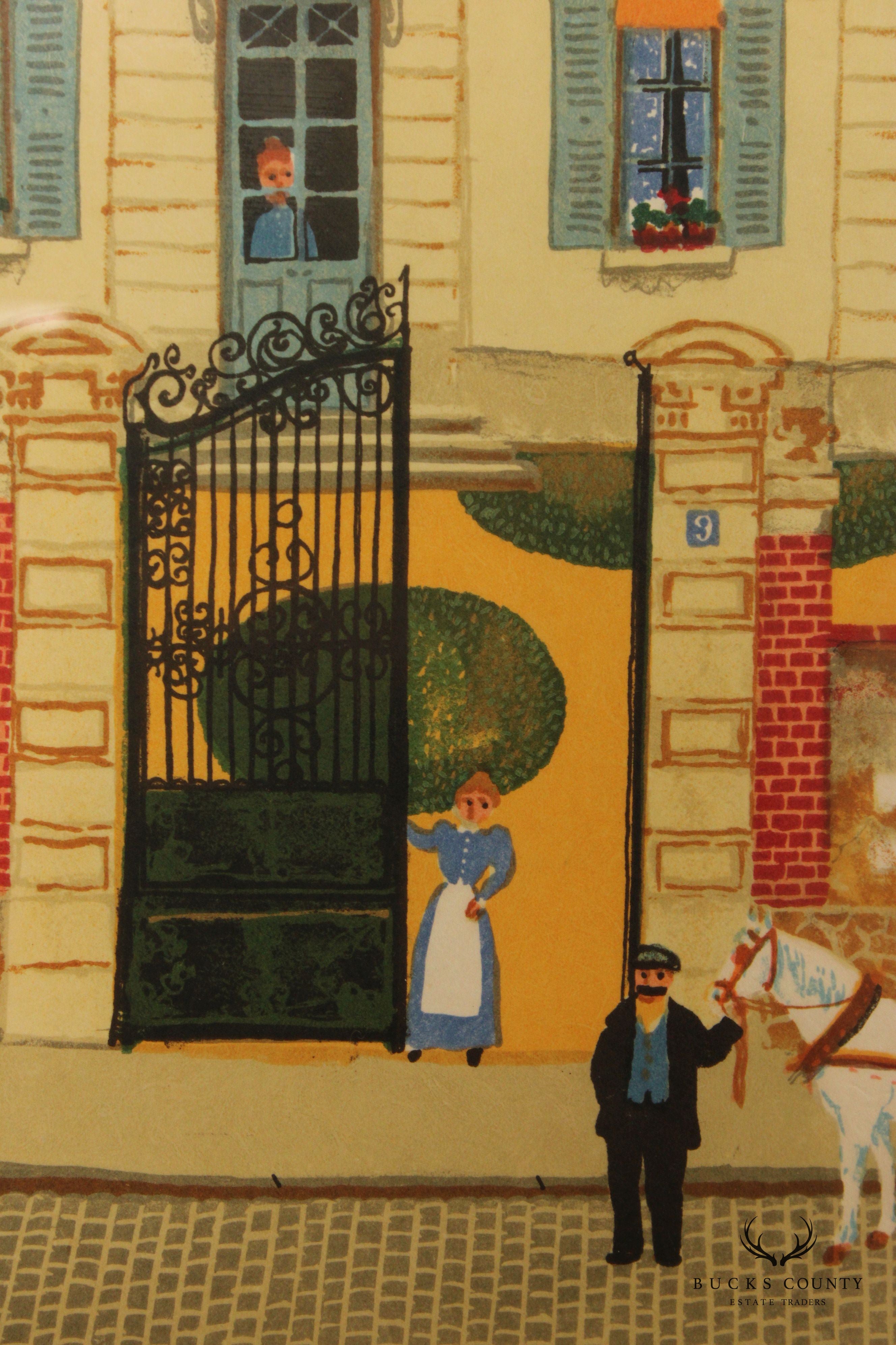 Michel Delacroix 'Bonjour Mr. Rousseau' Framed Limited Edition Print