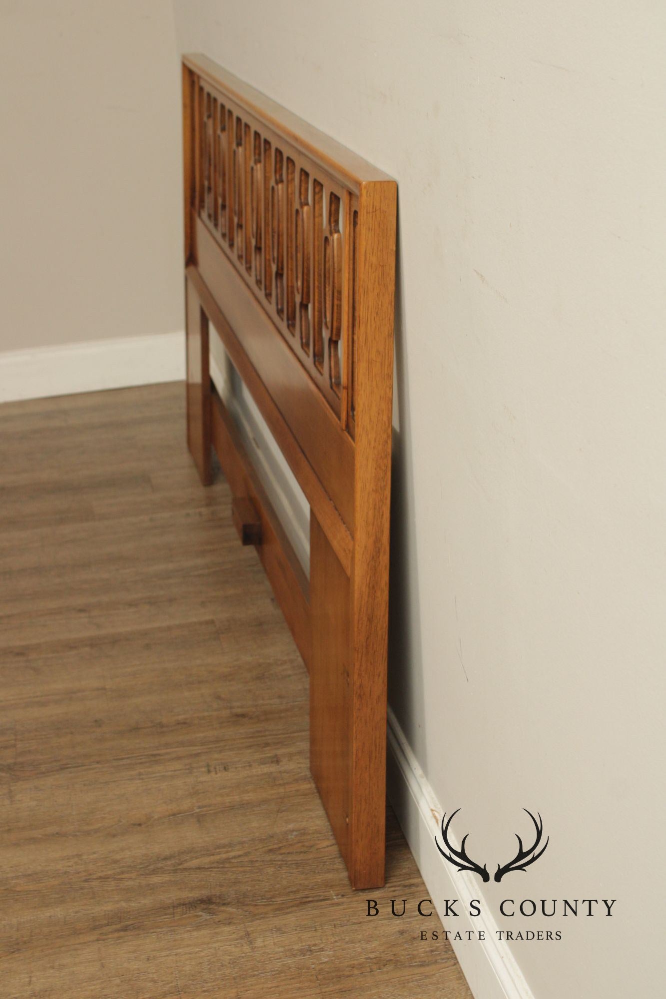 Drexel 'Meridian' King Size Walnut Headboard