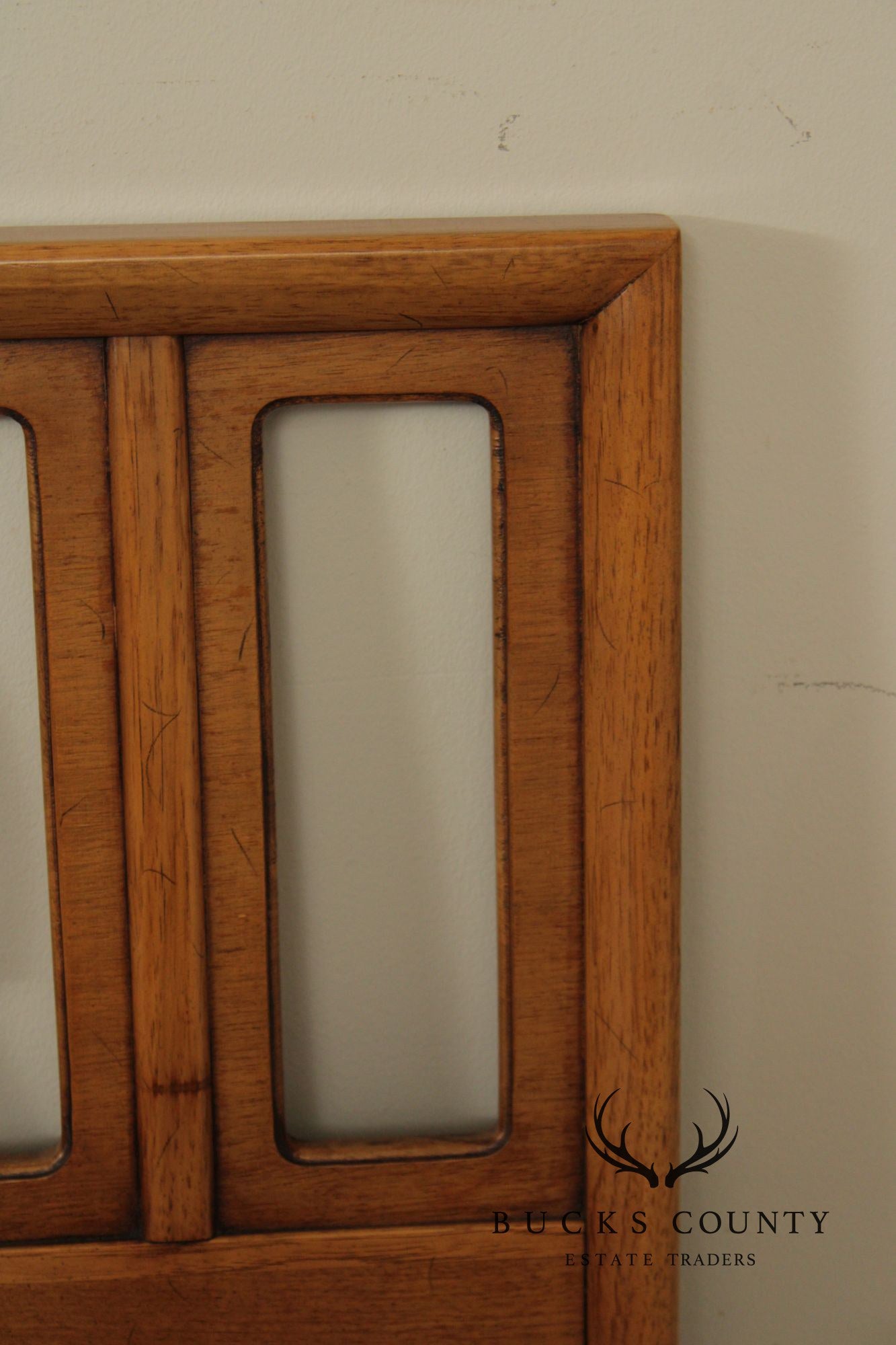 Drexel 'Meridian' King Size Walnut Headboard