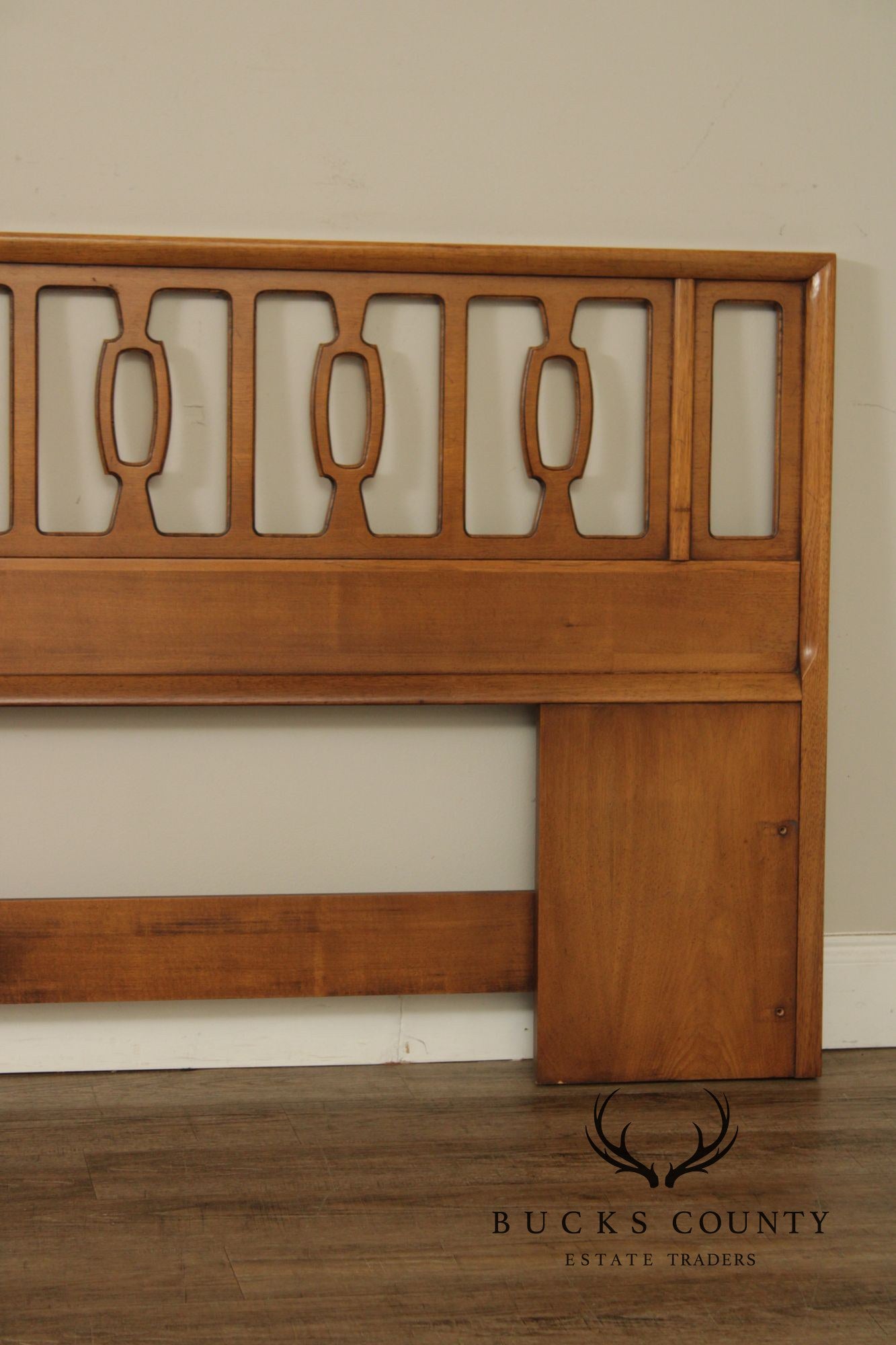 Drexel 'Meridian' King Size Walnut Headboard