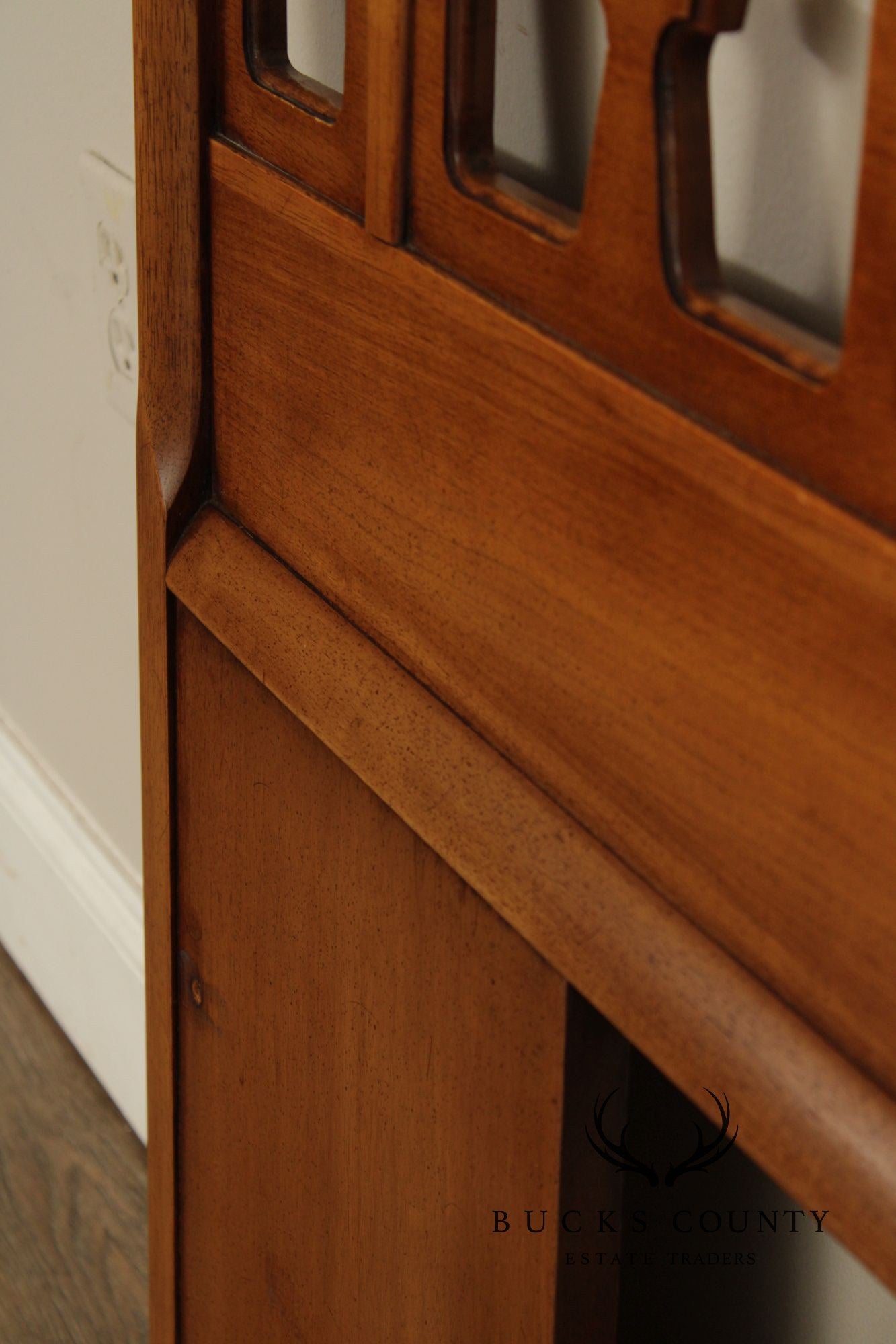 Drexel 'Meridian' King Size Walnut Headboard
