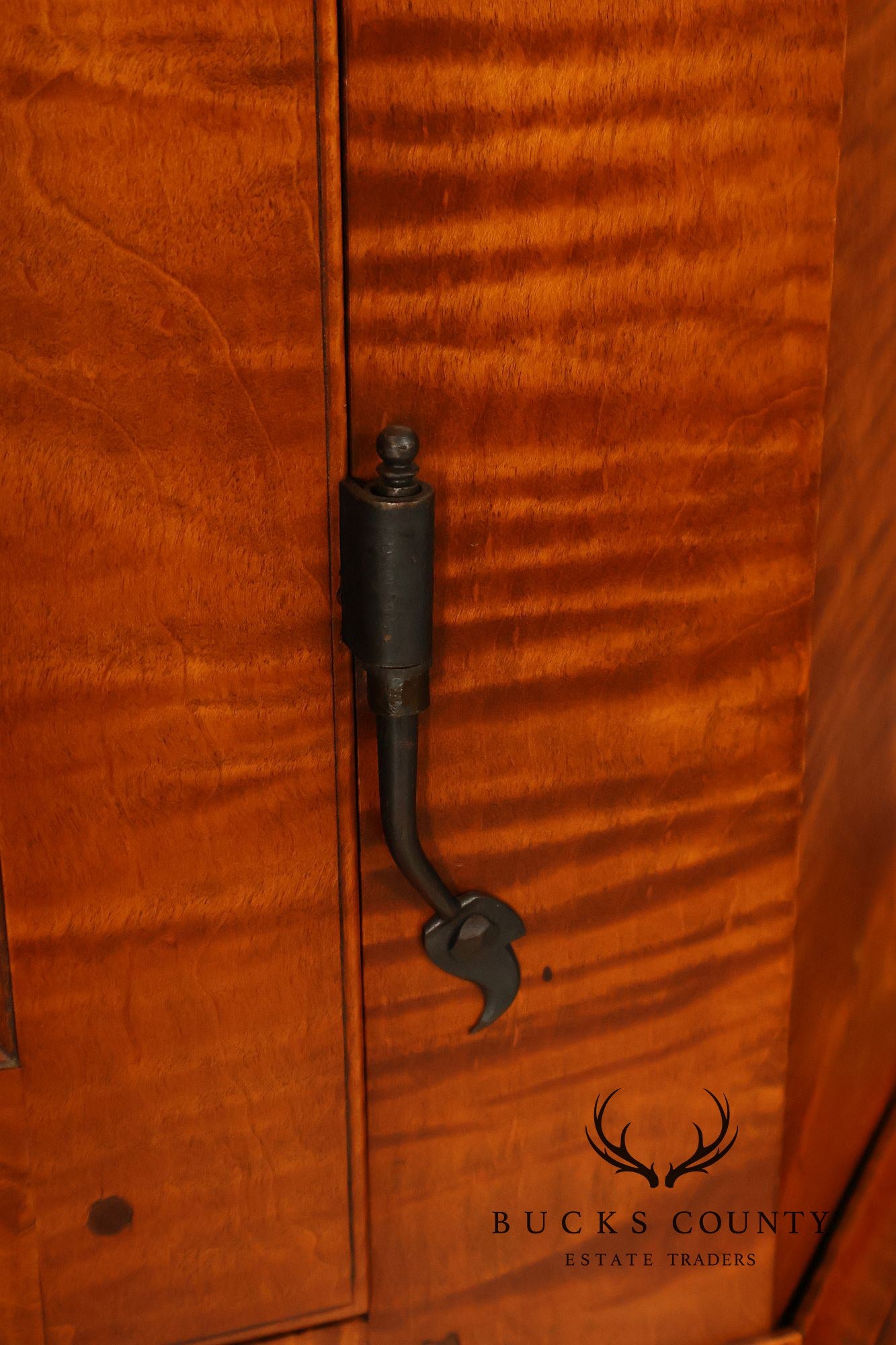 Louis Irion Tiger Maple Corner Cabinet*