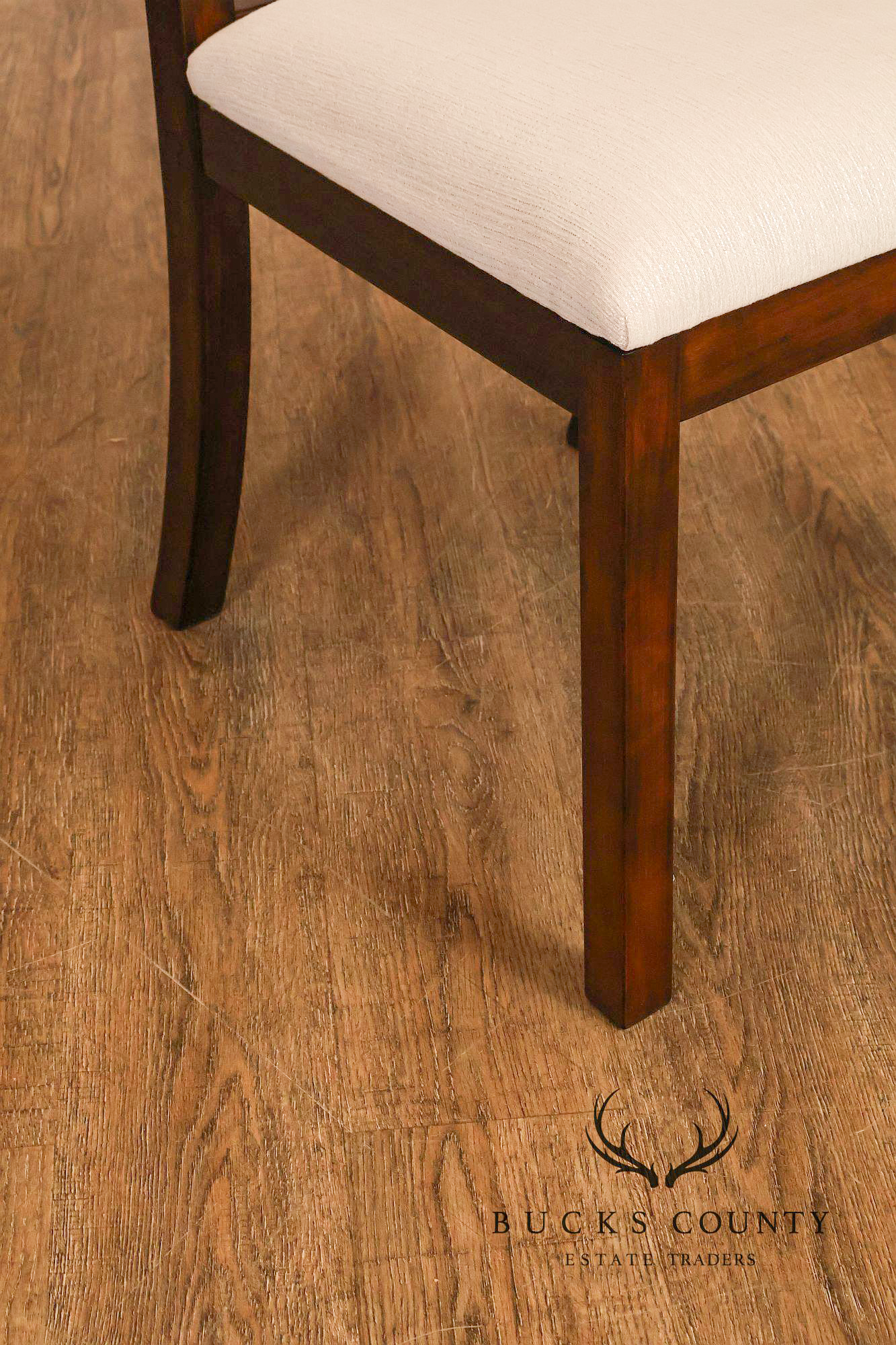 Robert Whitley Set of Eight Studio Crafted Walnut Dining Chairs