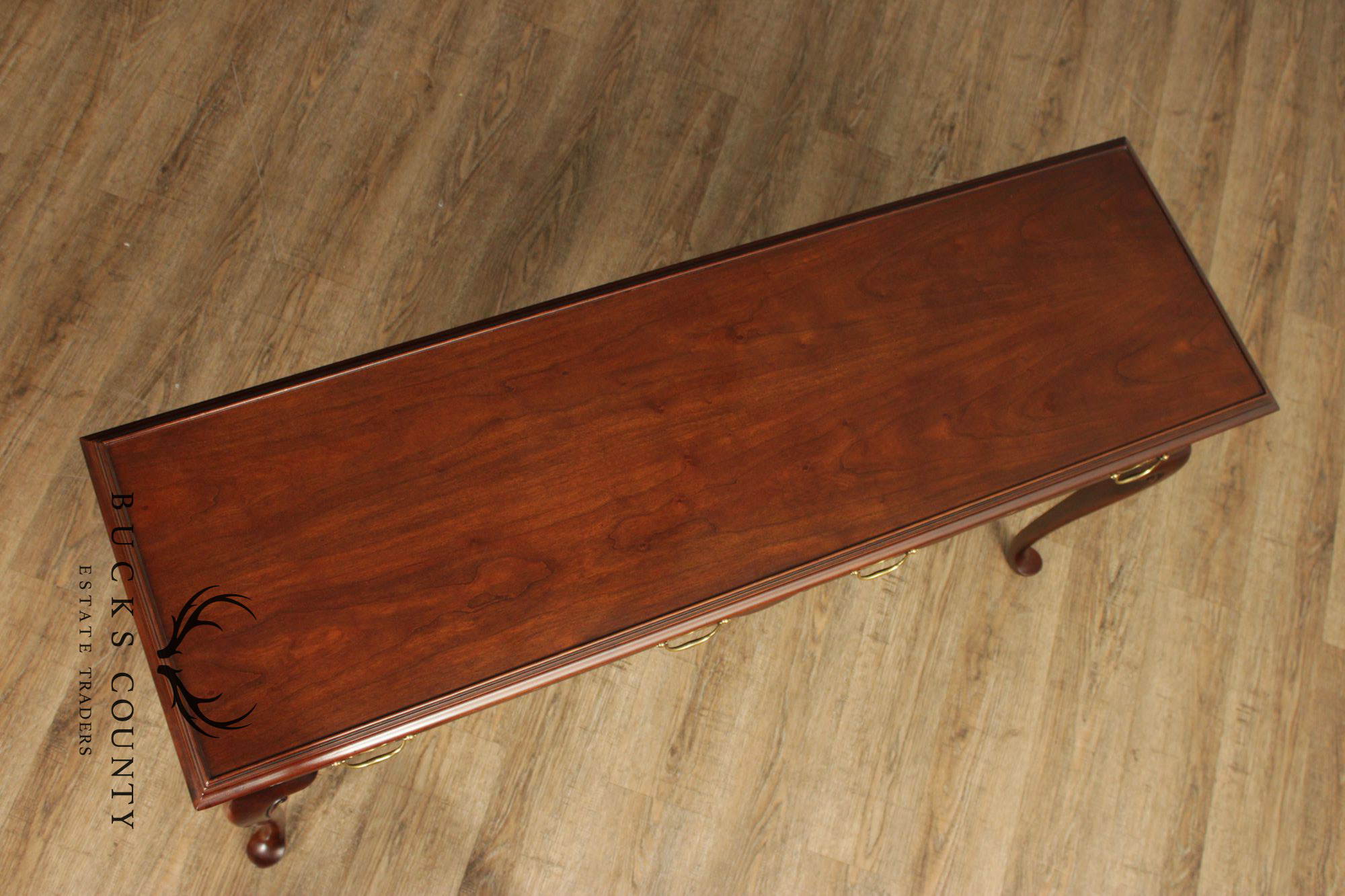 Drexel Heritage Queen Ann Style Vintage Cherry Sofa Table