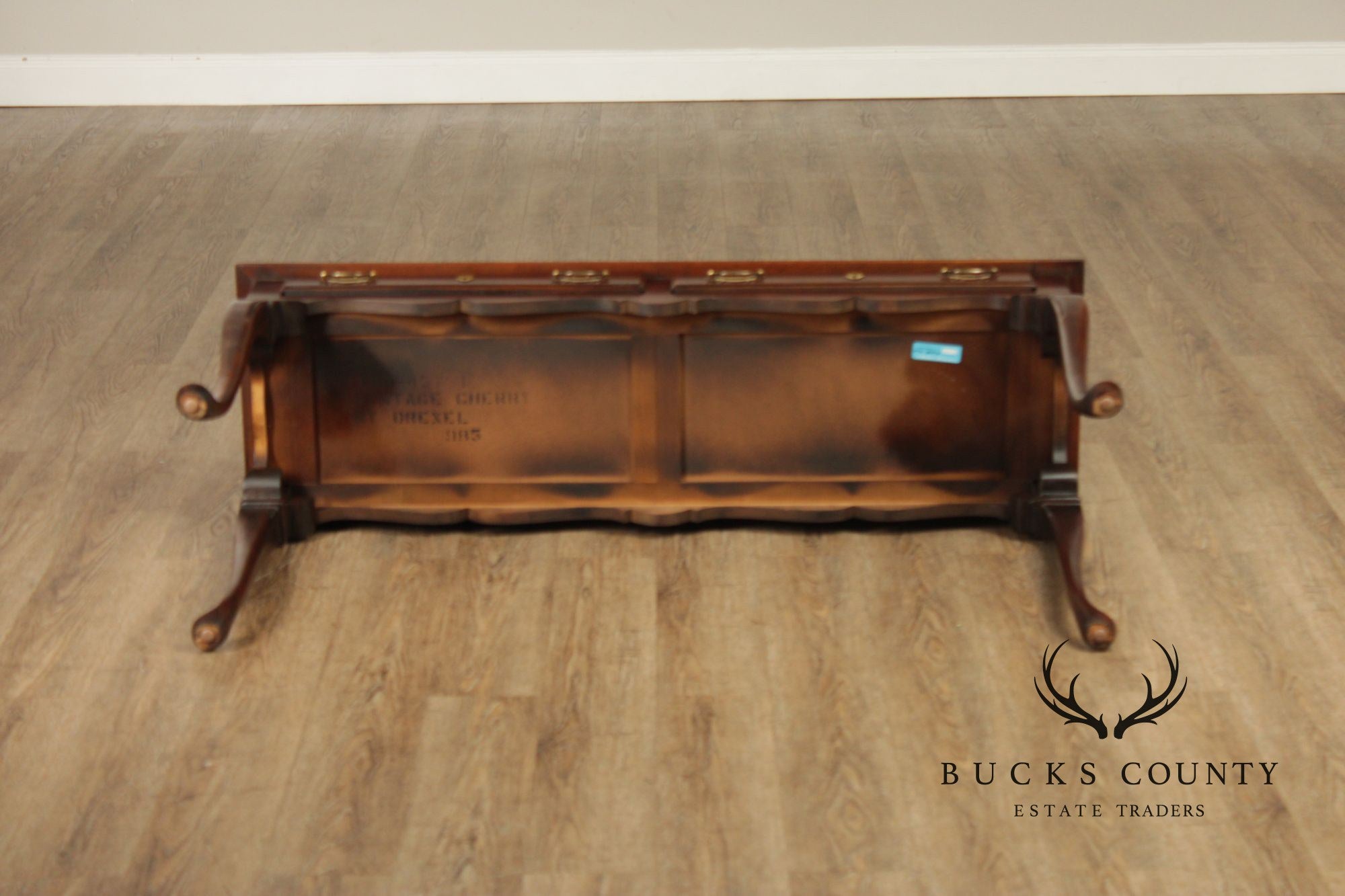 Drexel Heritage Queen Ann Style Vintage Cherry Sofa Table