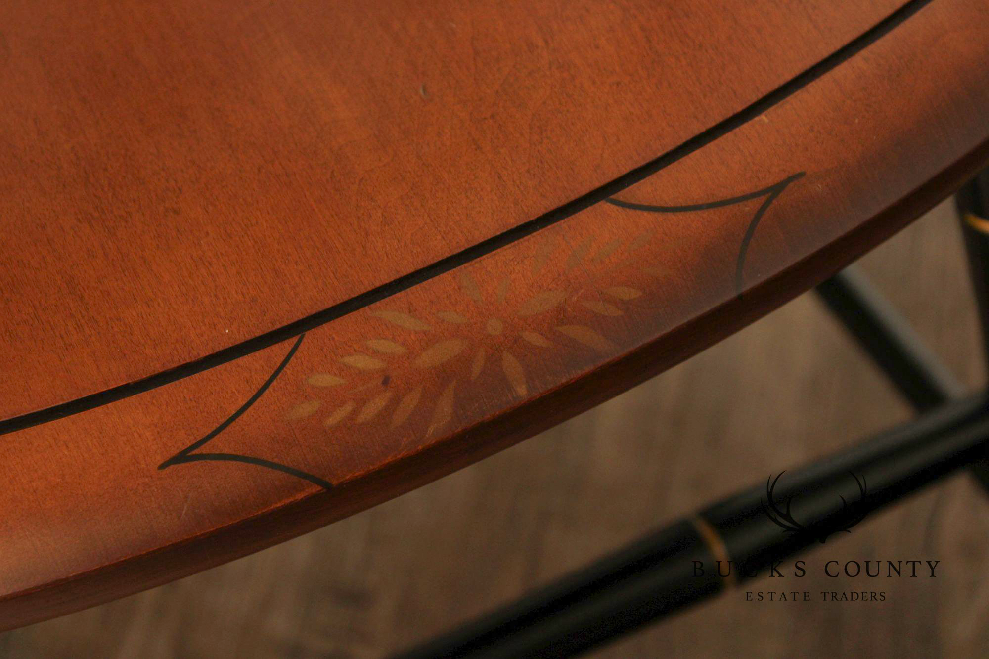 L. Hitchcock Stencil Decorated Desk or Side Chair