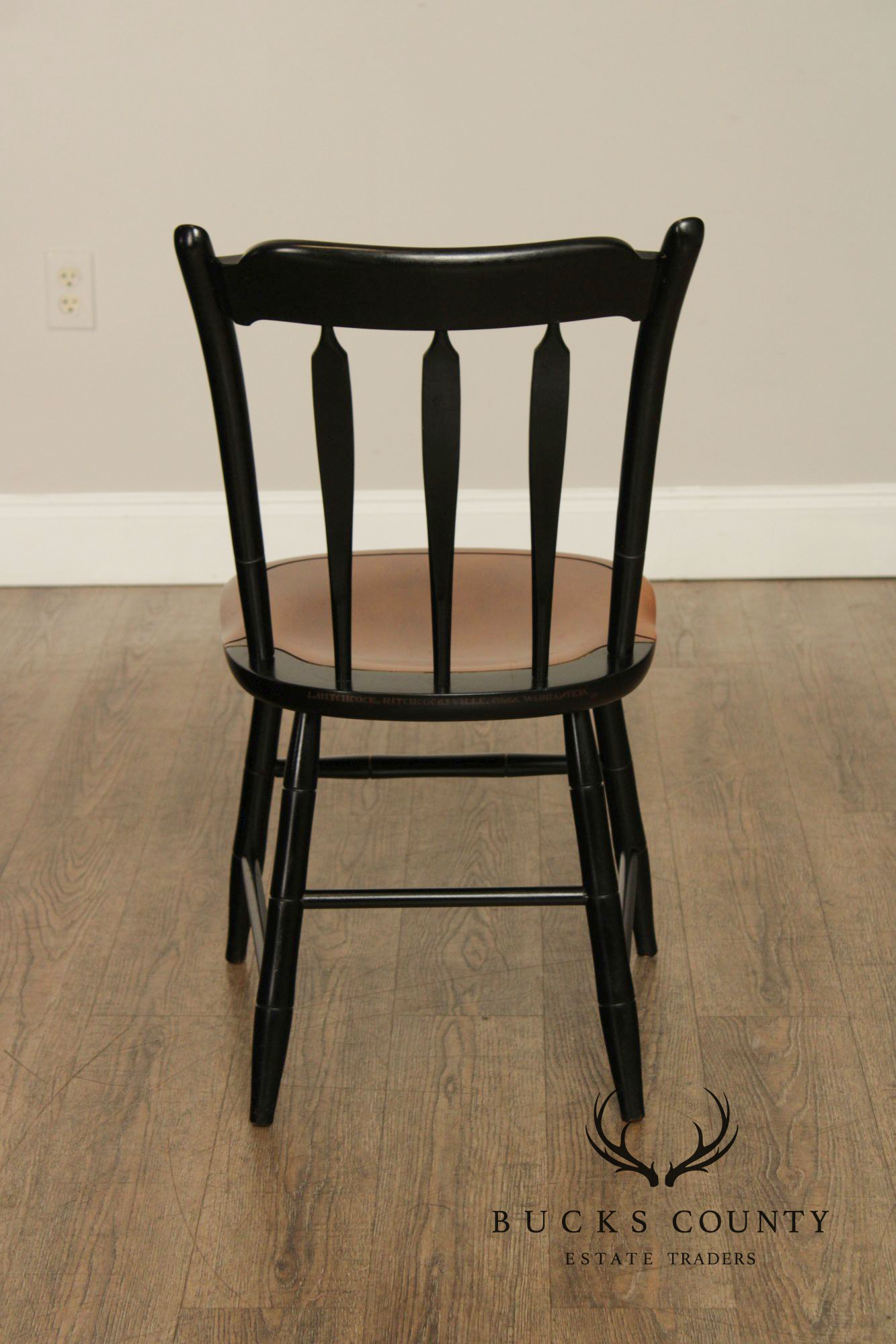 L. Hitchcock Stencil Decorated Desk or Side Chair