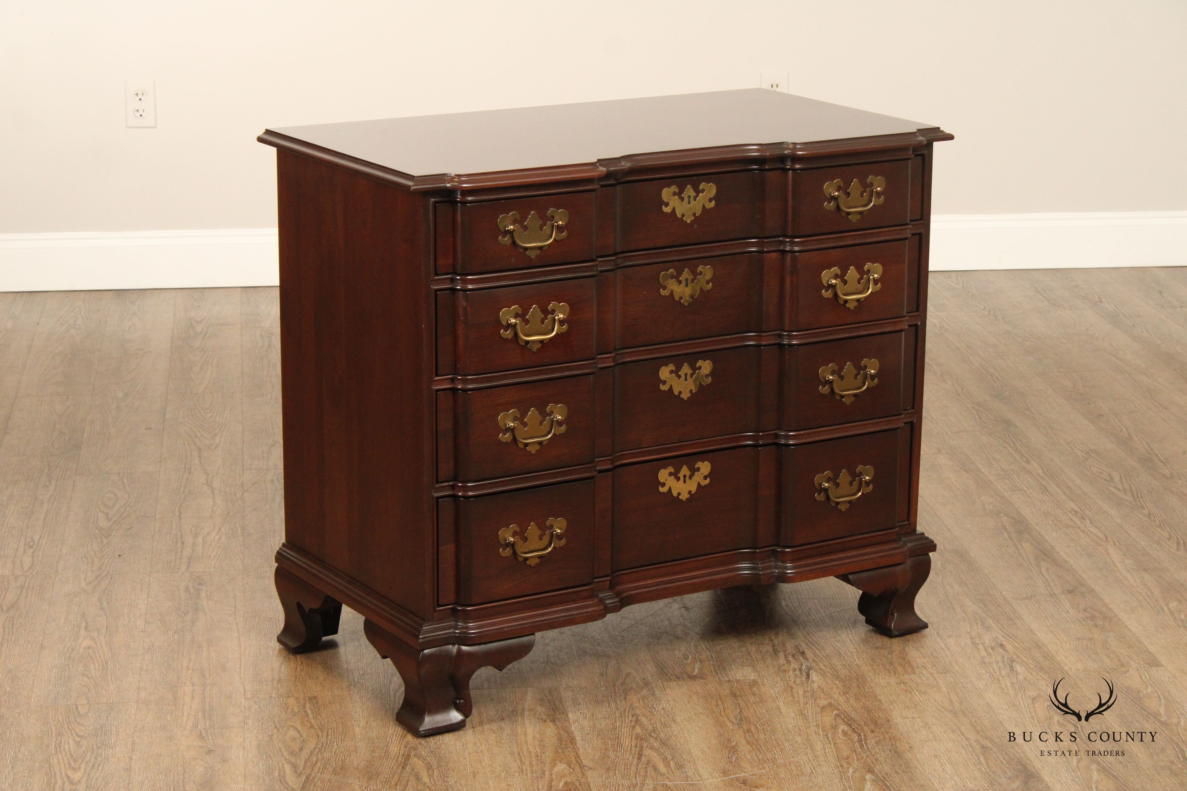 Ethan Allen 'Georgian Court' Cherry Blockfront Chest