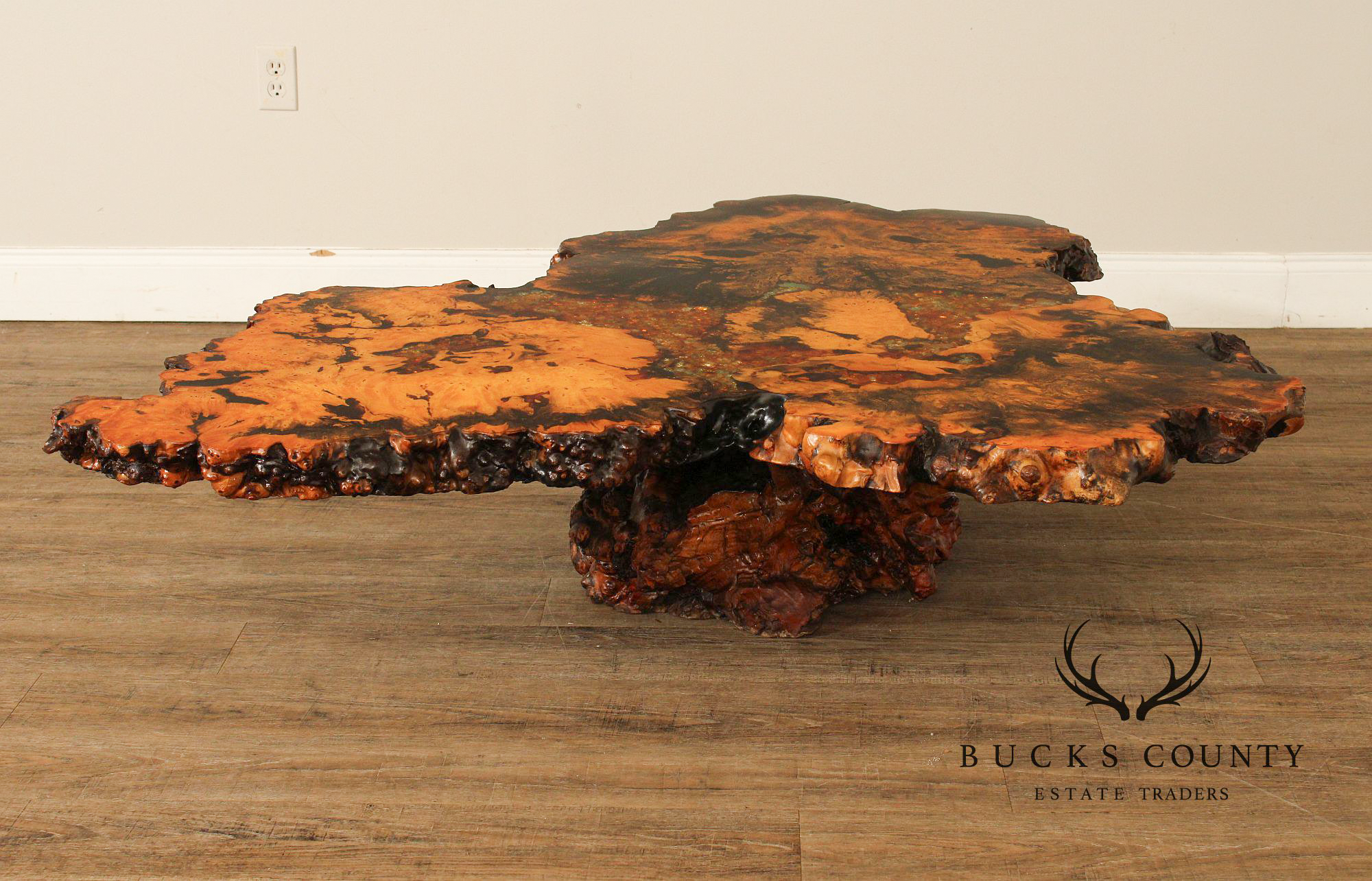 The Burlwood Co. Star Dust Redwood Burl Live Edge Coffee Table