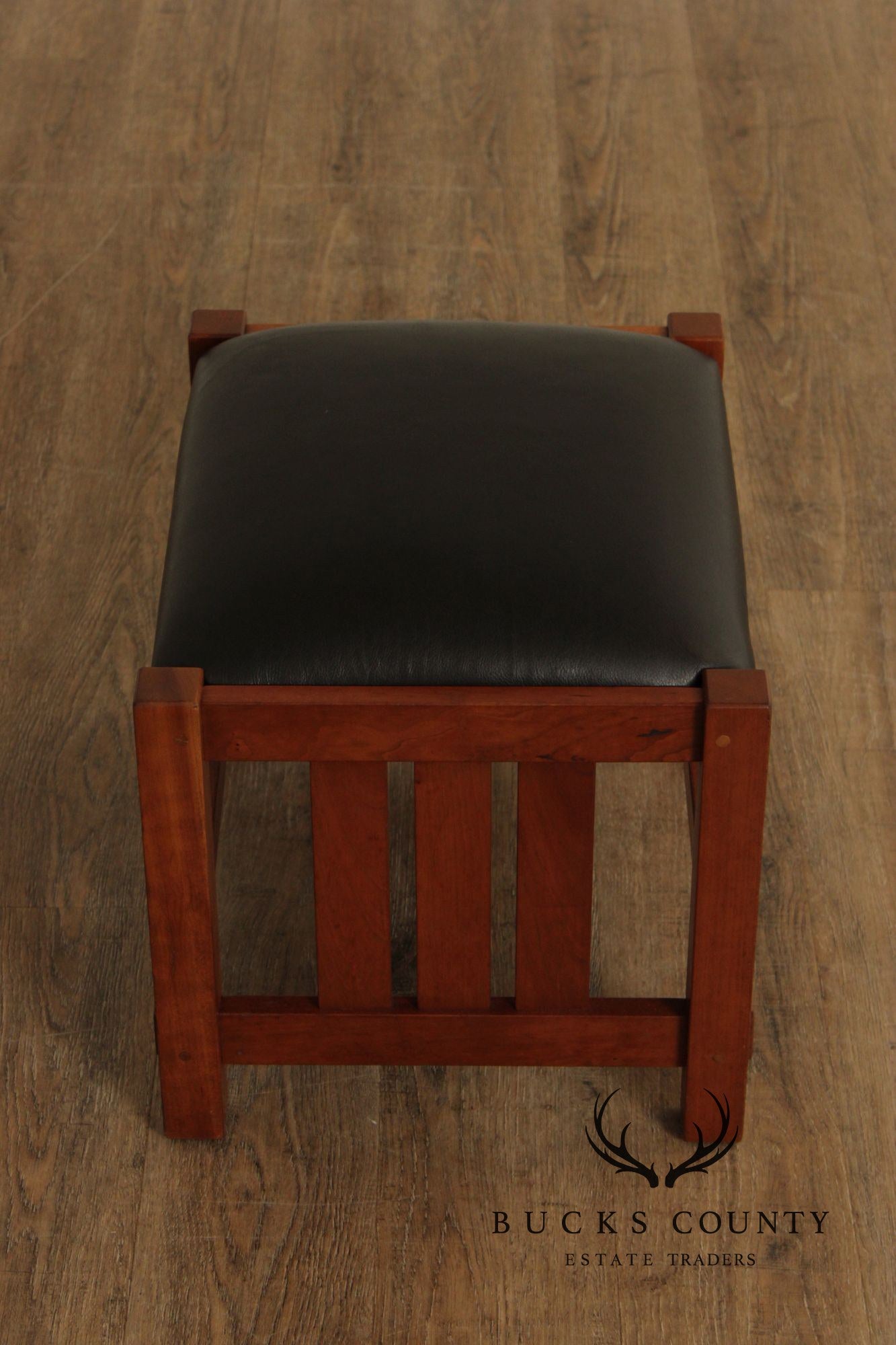 Stickley Mission Collection Bow Arm Morris Chair and Ottoman