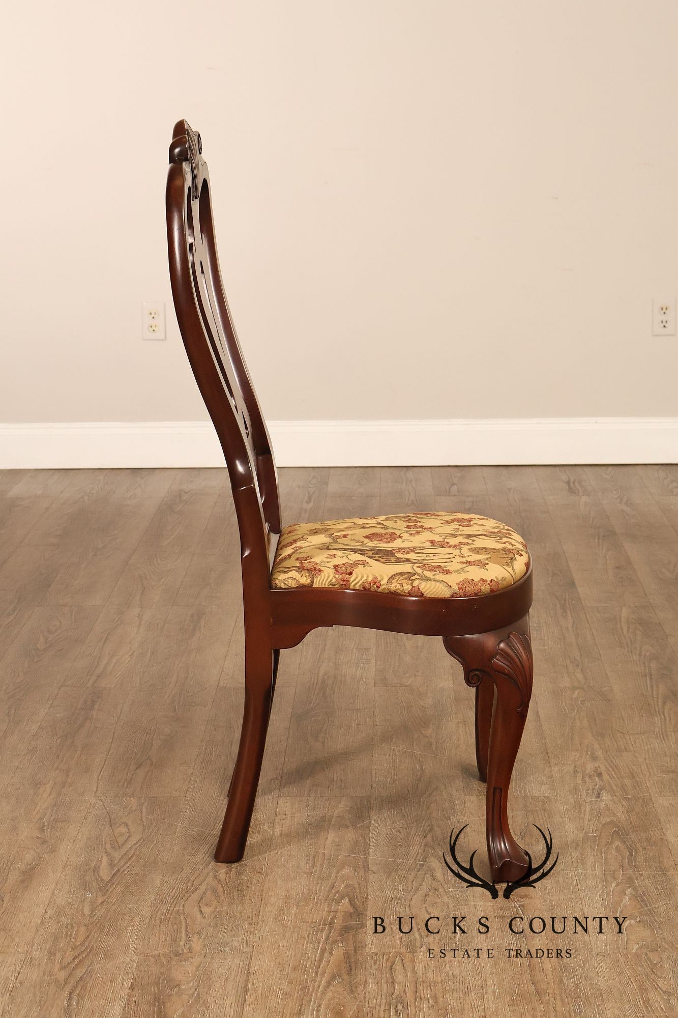 Kittinger Colonial Williamsburg Georgian Style Set Of Six Mahogany Side Dining Chairs CW-146