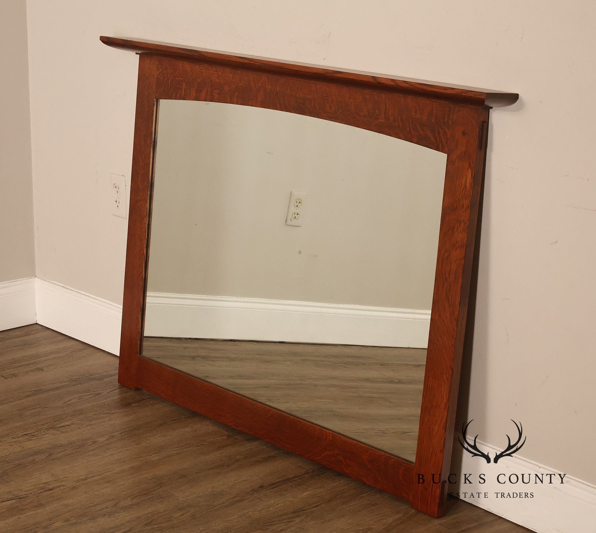 Stickley Mission Collection Oak Wall Mirror