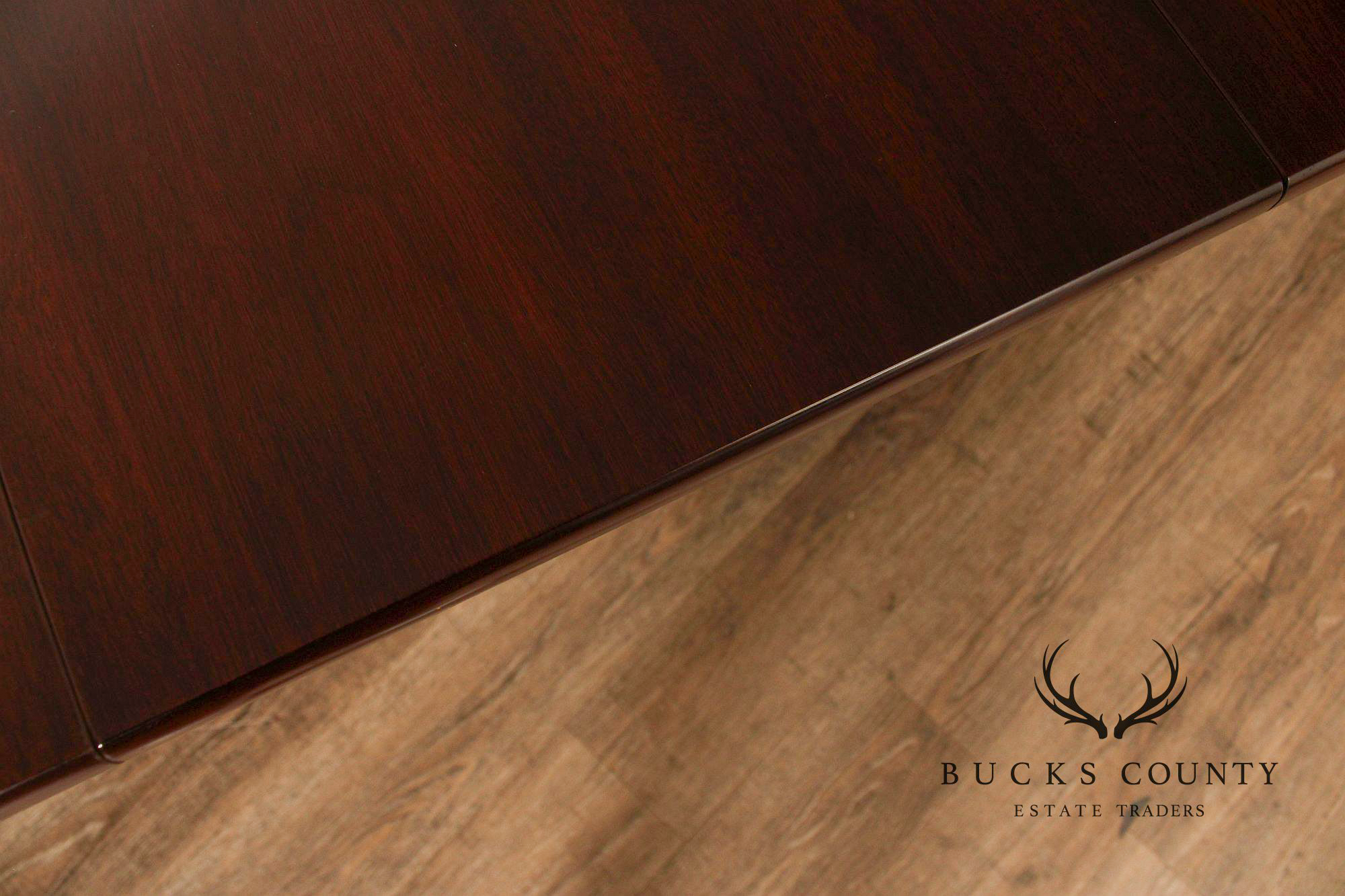 Henkel Harris Georgian Style Mahogany Double Pedestal Dining Table