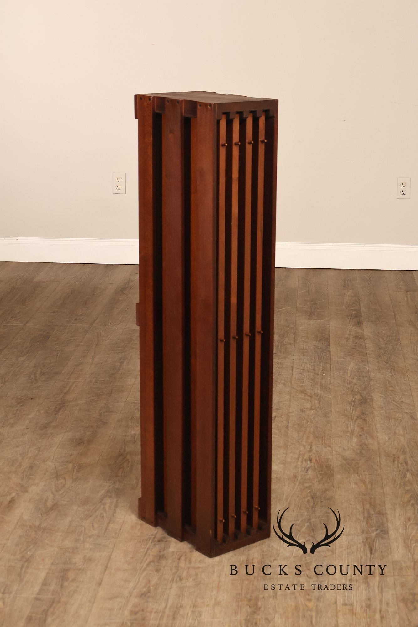 E. A. Clore Custom Walnut Extendable Dining Table With Four Leaves