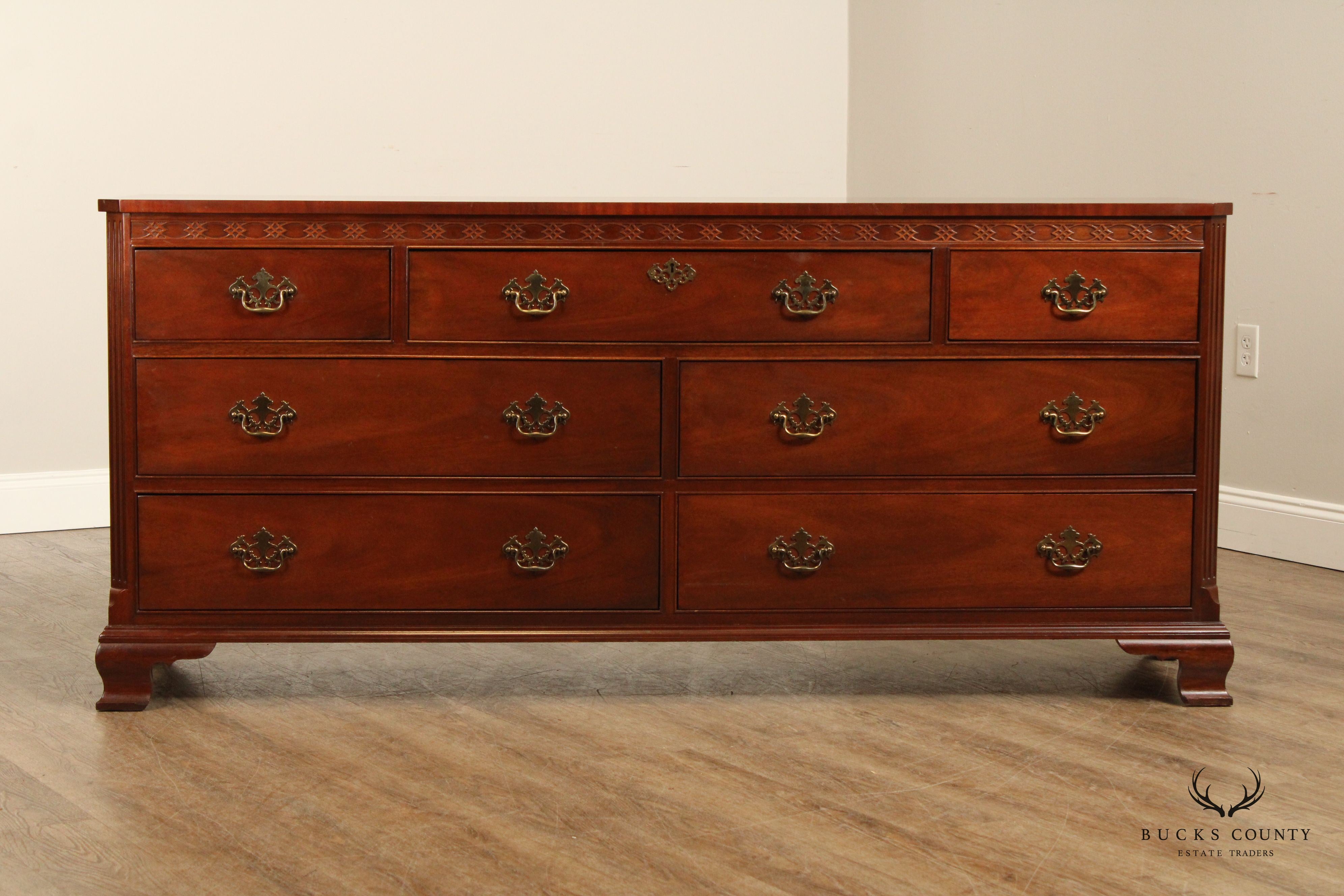 Baker Furniture Chippendale Style Mahogany Dresser