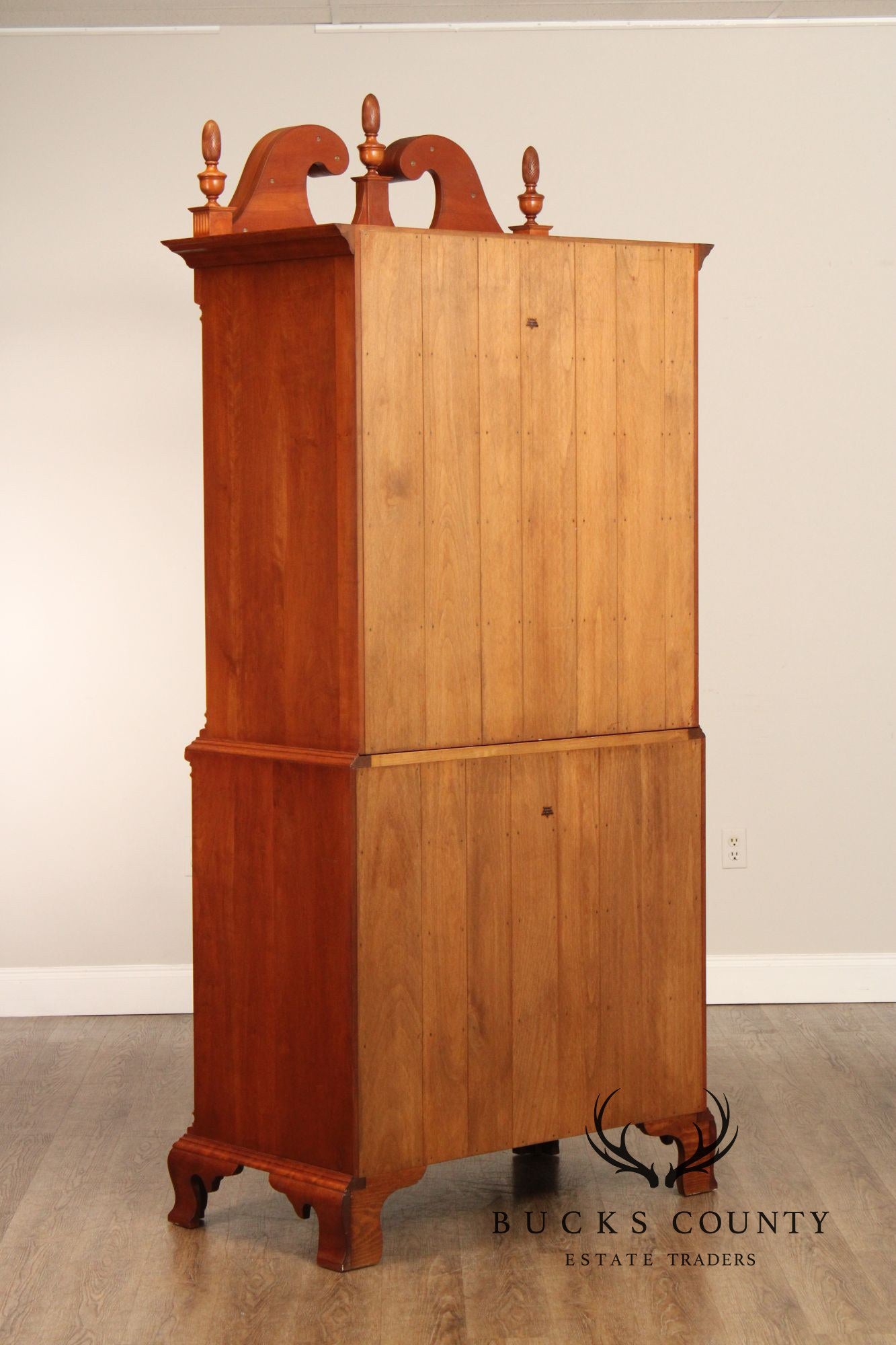Virginia Craftsmen Reproductions Chippendale Style Cherry Highboy