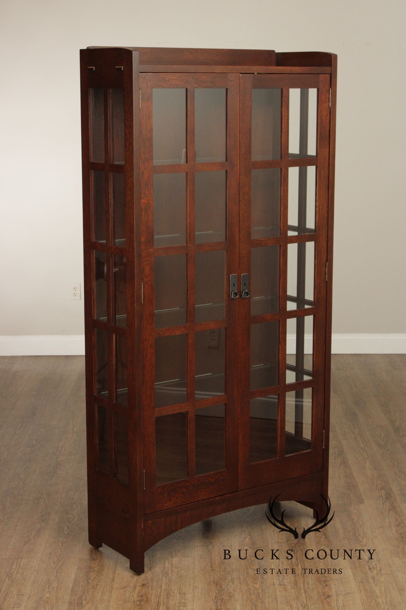 Stickley Mission Collection Oak Display Cabinet