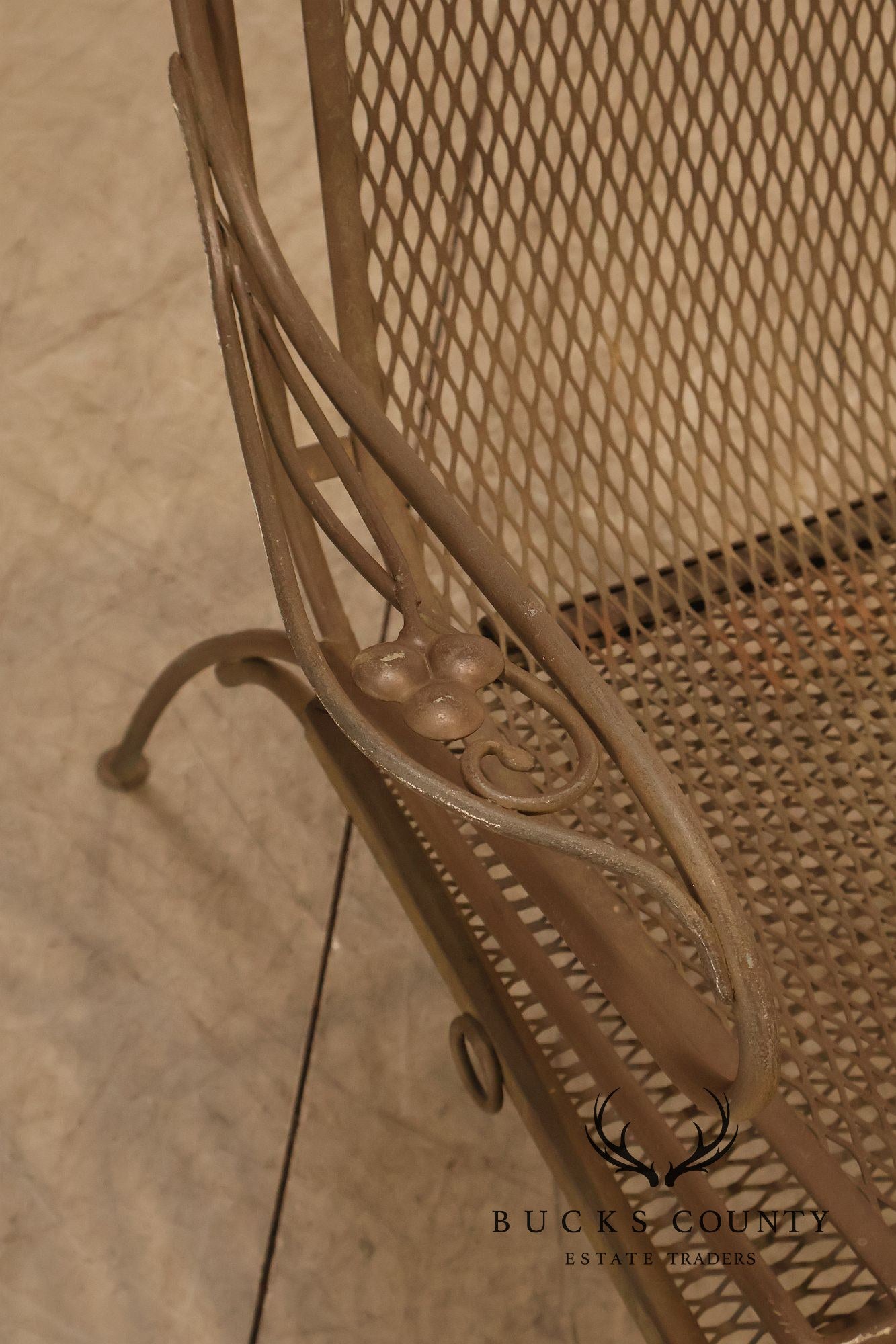 Vintage Salterini Wrought Iron 6 Piece Patio Set