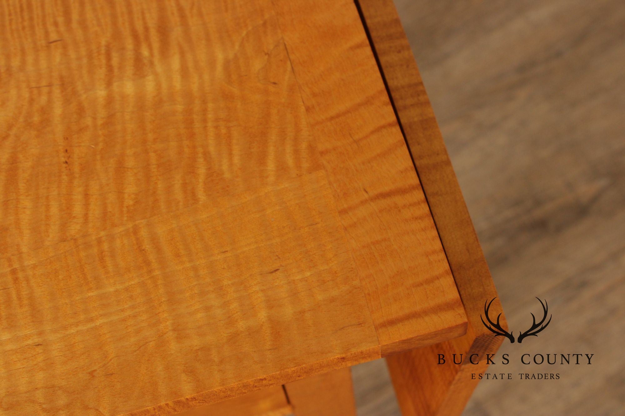 Federal Style Tiger Maple Pembroke Side Table