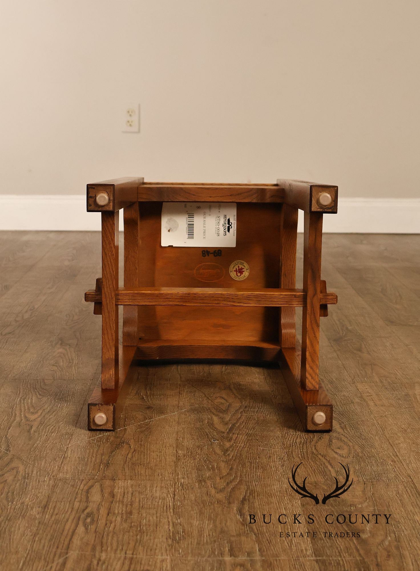 Stickley Mission Collection Oak Tile Top Plant Stand