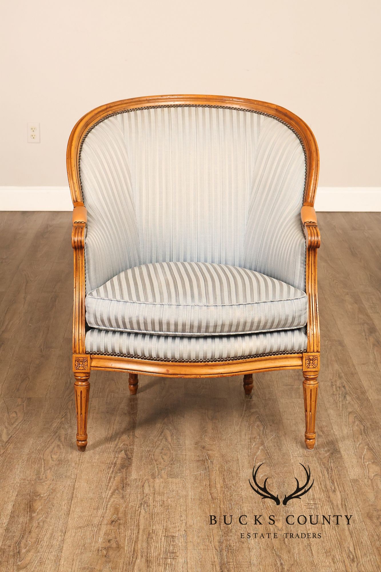 Baker Furniture Company French Louis XVI Style Bergere Chair