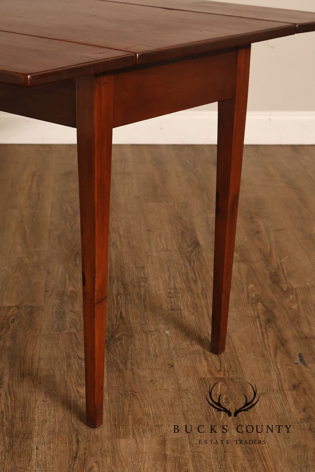Custom Quality Farmhouse Pine Drop Leaf Harvest Dining Table