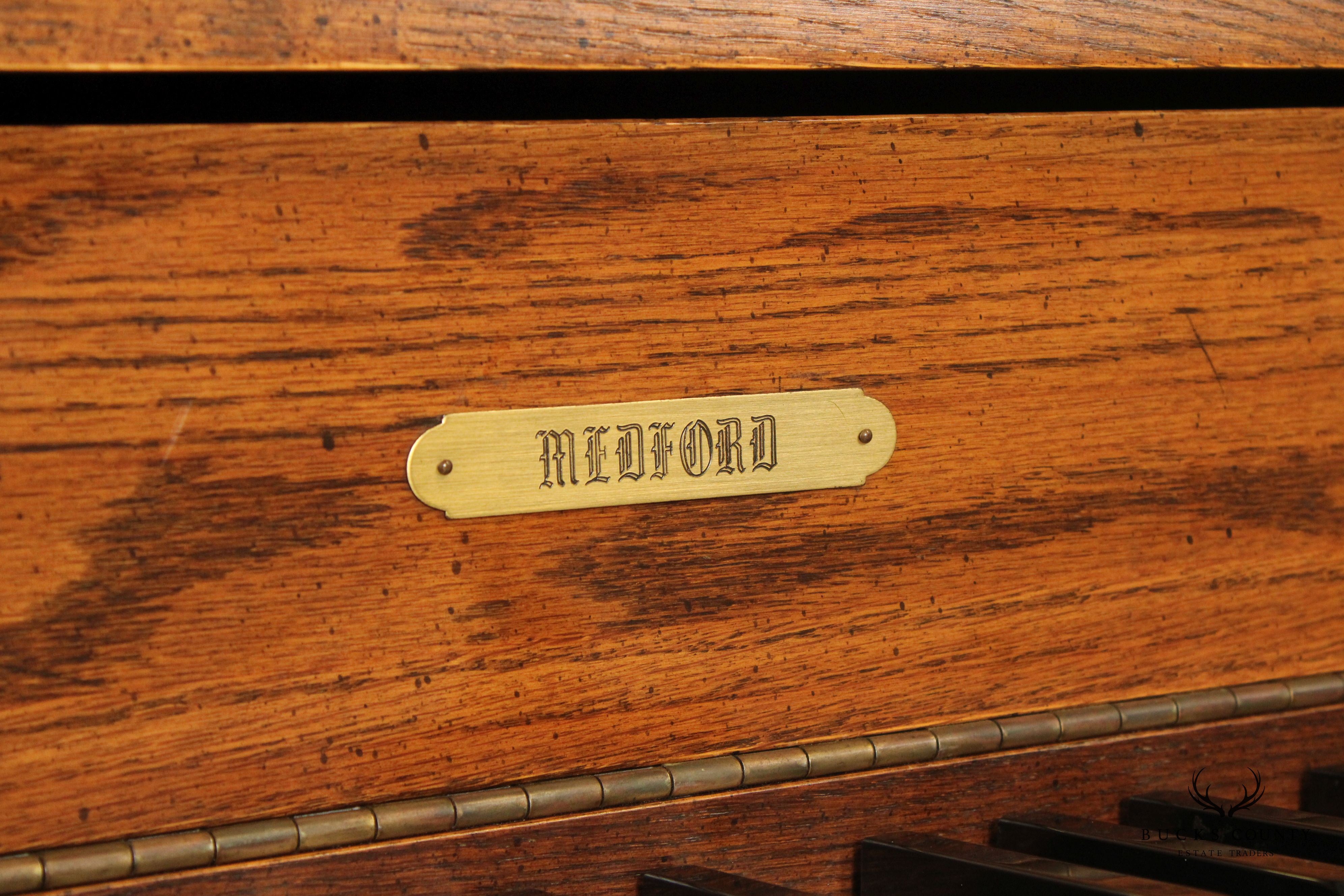 Rudolf Conservatory Oak Upright Piano With Marantz Pianocorder And Bench