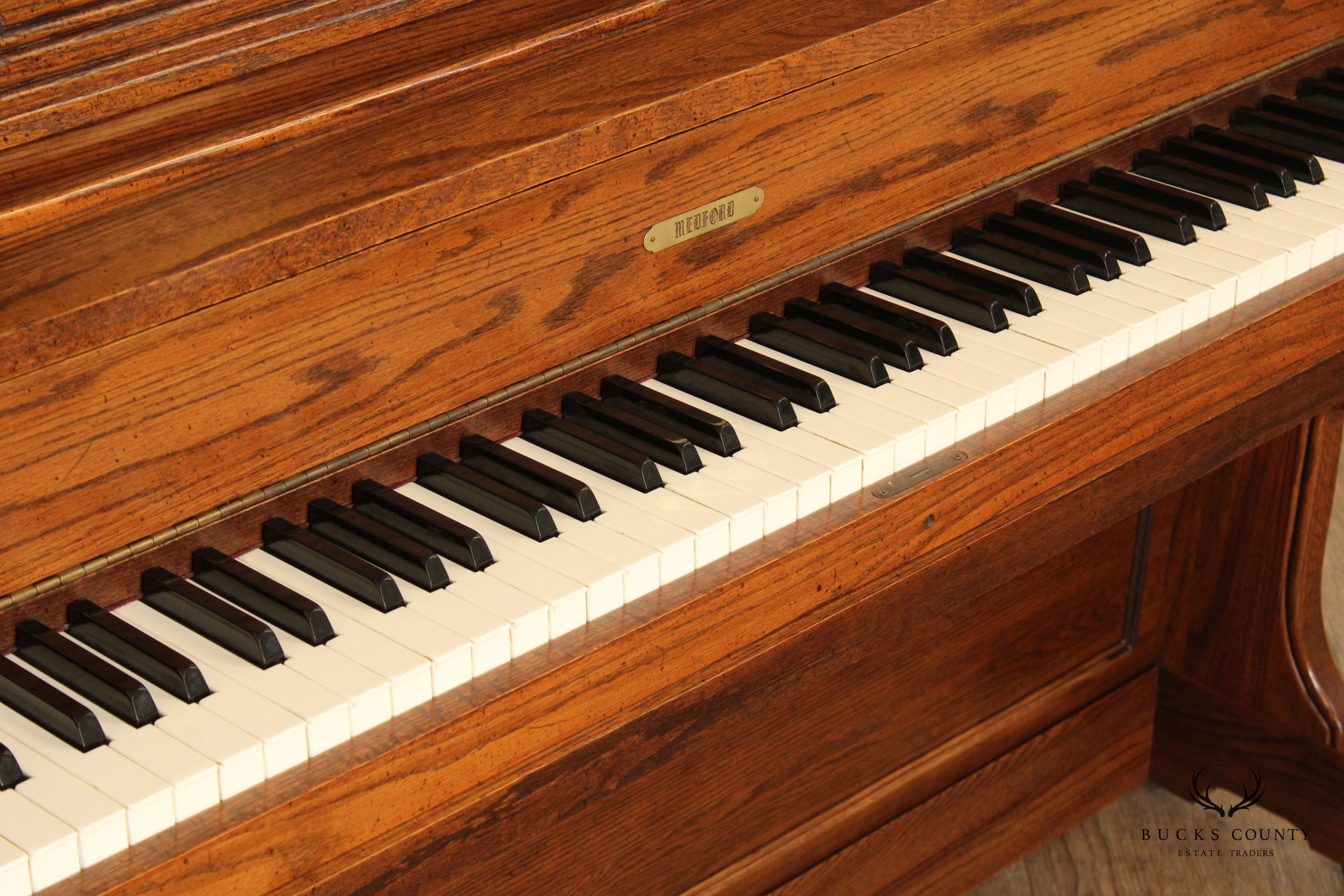Rudolf Conservatory Oak Upright Piano With Marantz Pianocorder And Bench