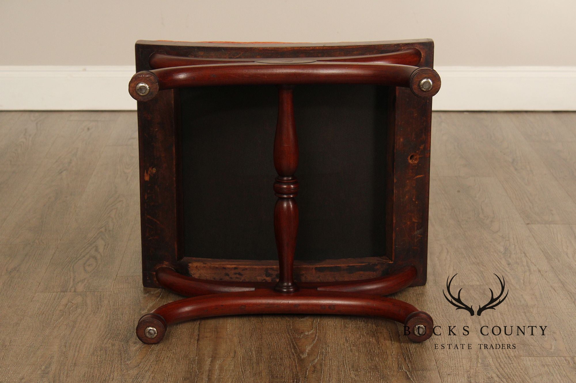 Antique Regency Style Mahogany Curule Stool
