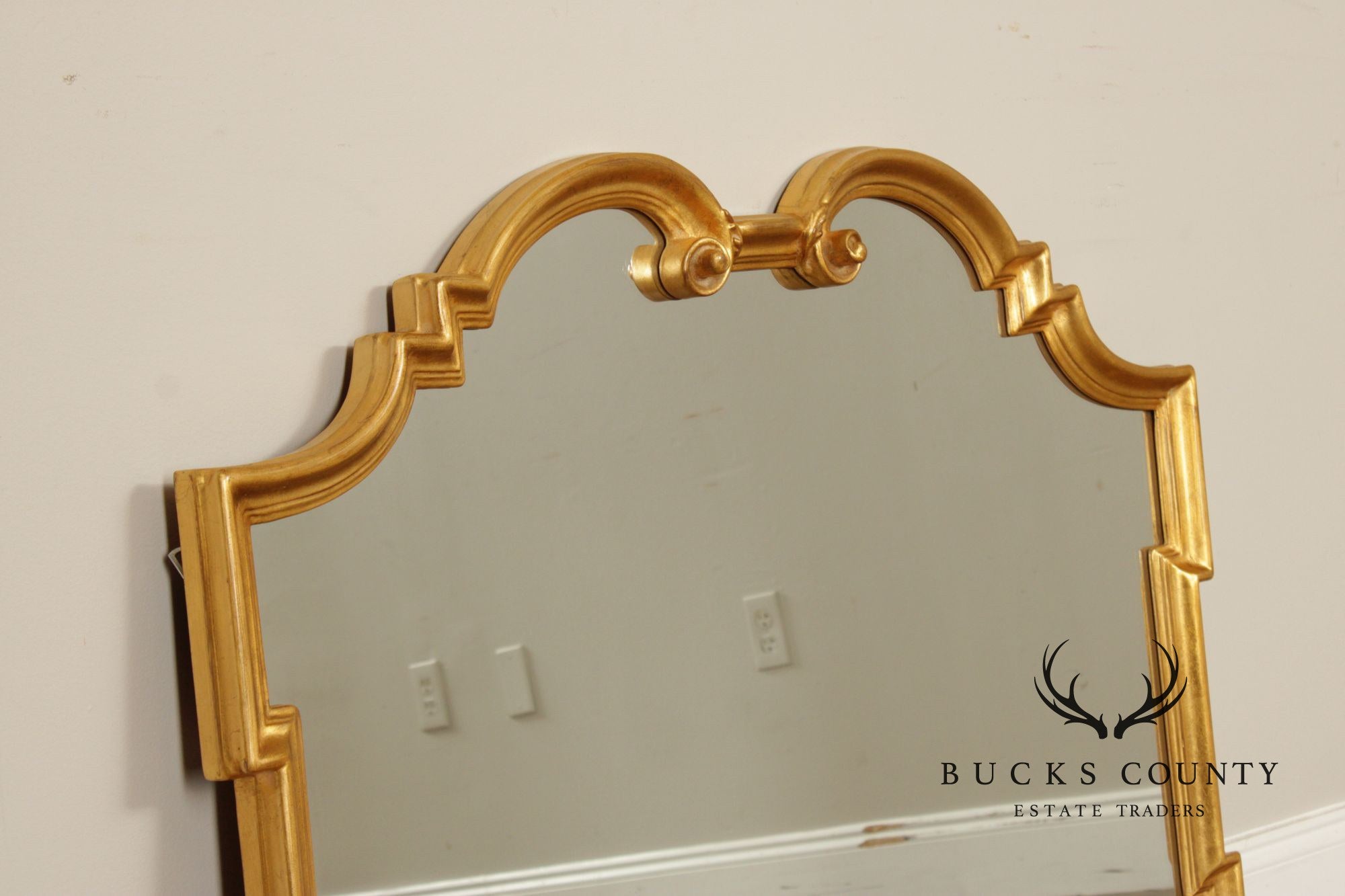 Hollywood Regency Style Scrollwork Wall Mirror