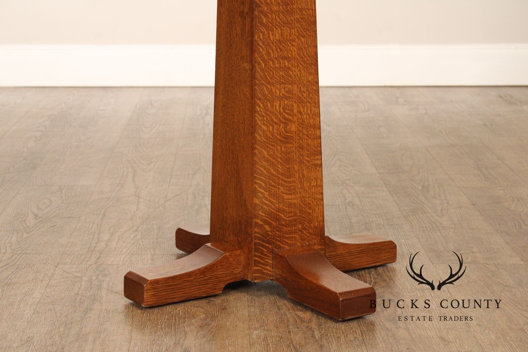 Stickley Mission Collection Oak Pedestal