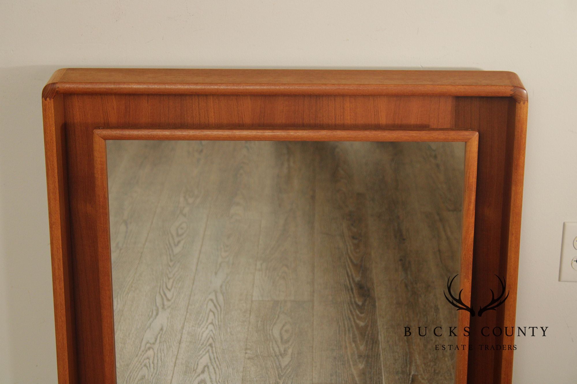 Pedersen & Hansen Mid-Century Modern Illuminated Teak Wall Mirror