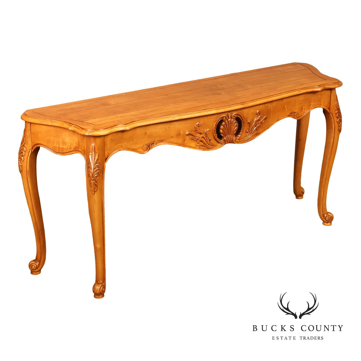 Ethan Allen 'Legacy' Carved Maple Console