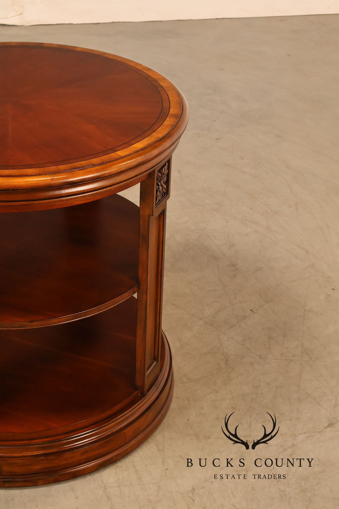 Ethan Allen Townhouse Collection Round Library Side Table