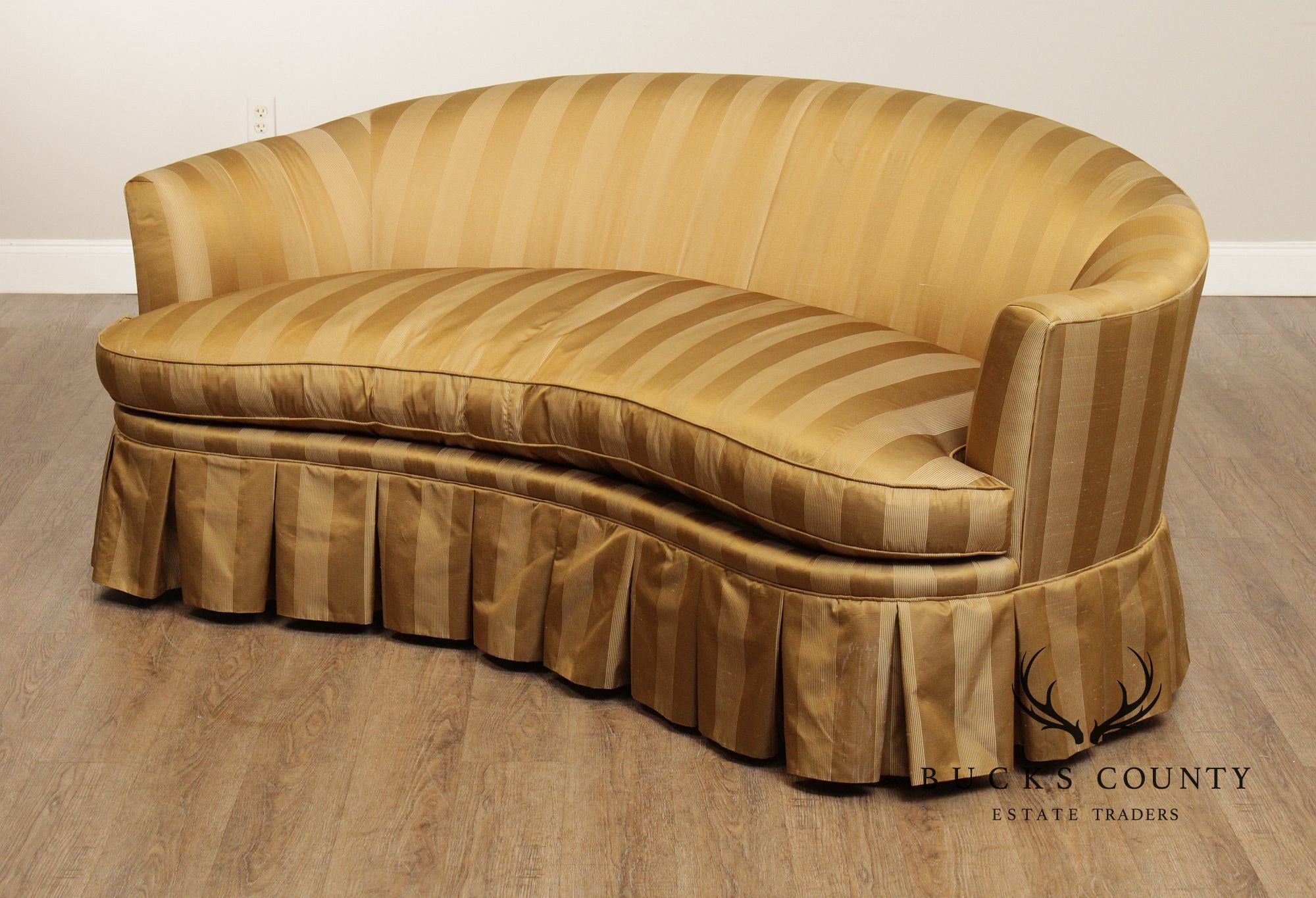 TRS Furniture Inc. Custom Upholstered Curved Back Sofa