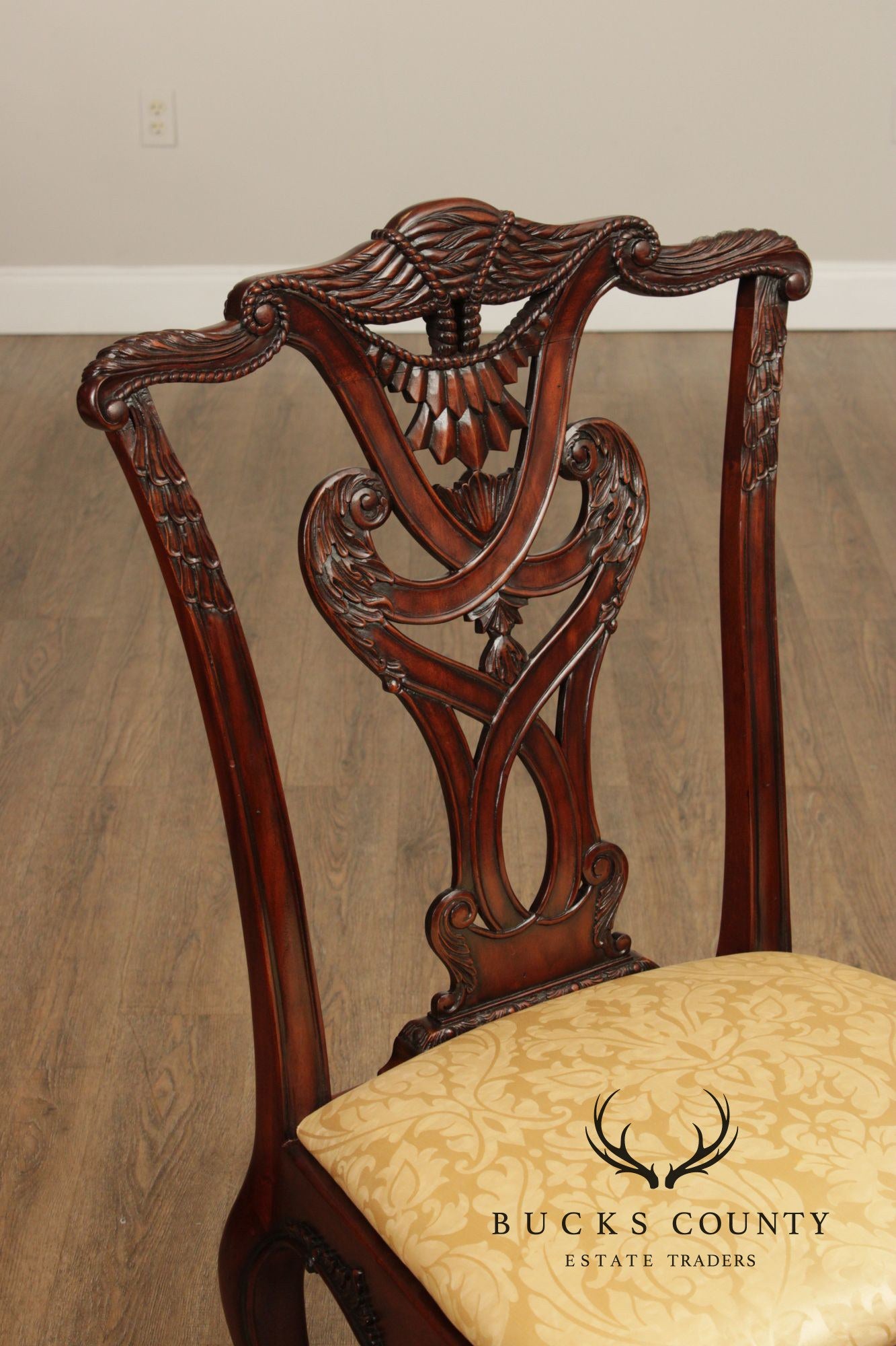 Henredon Natchez Collection Georgian Style Set of Ten Mahogany Dining Chairs