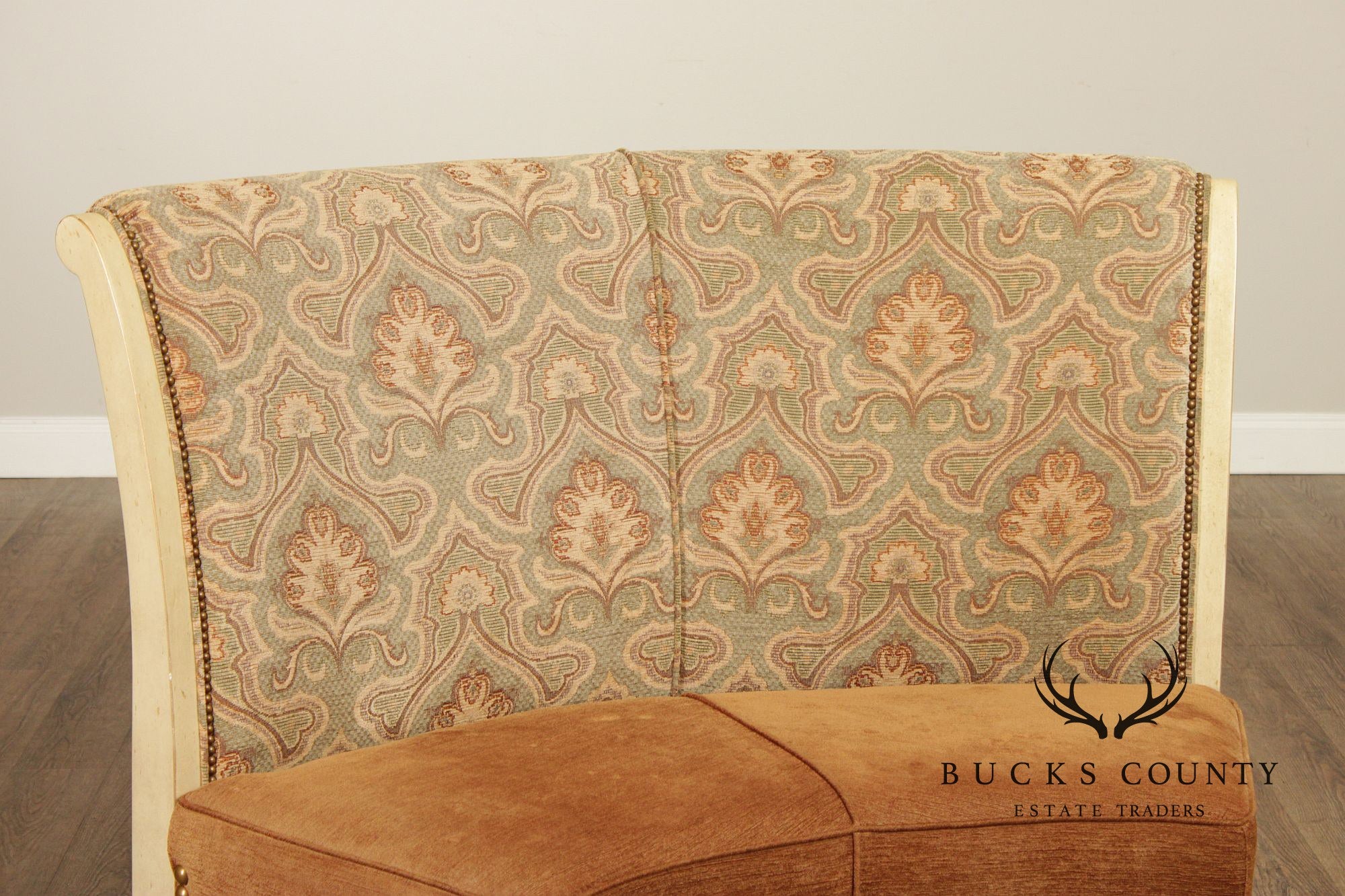 Swaim French Country Style Pair of Curved Banquette Benches
