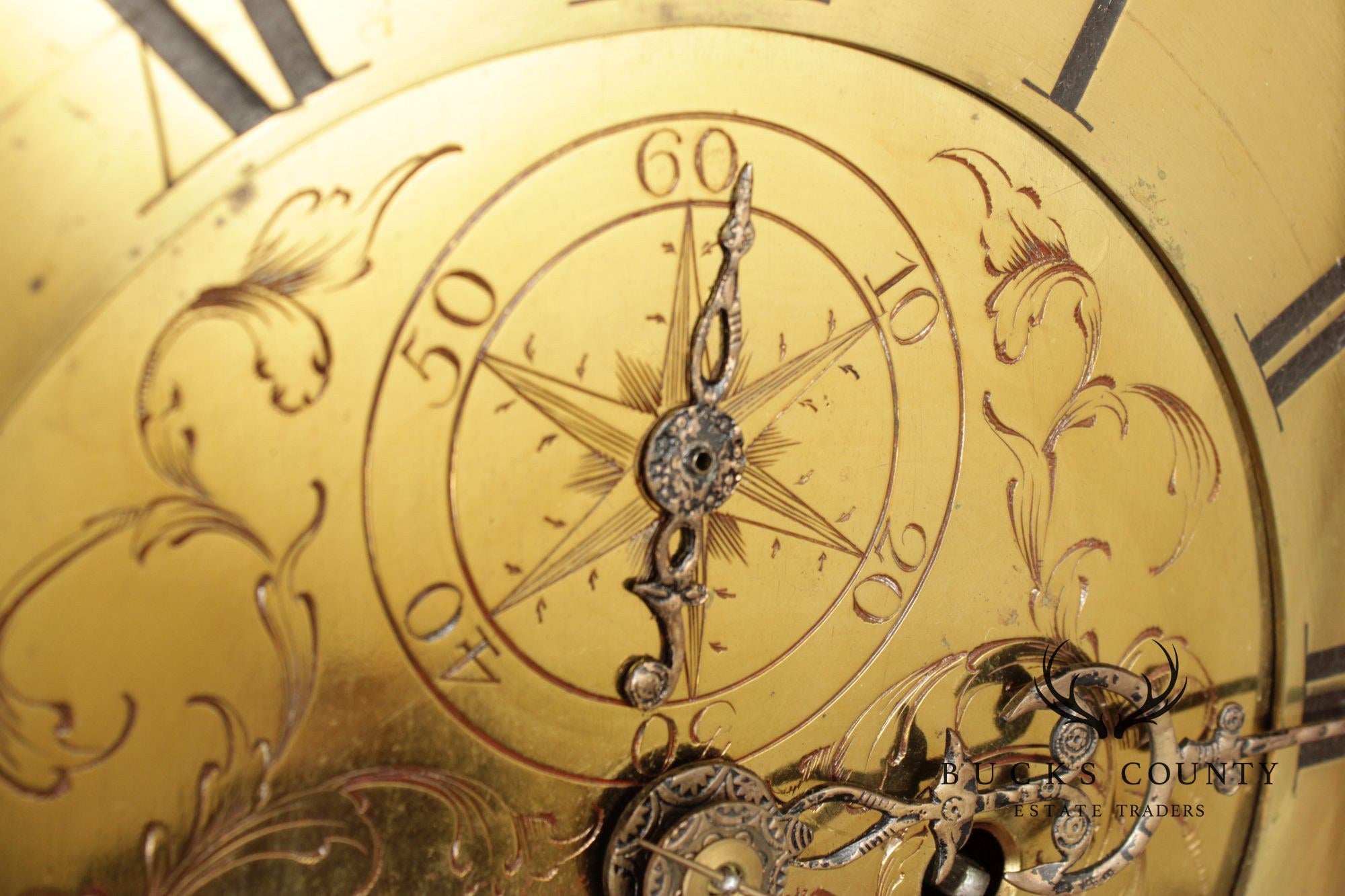 Eliazer Warren Antique Irish Georgian Mahogany Longcase Grandfathers Clock