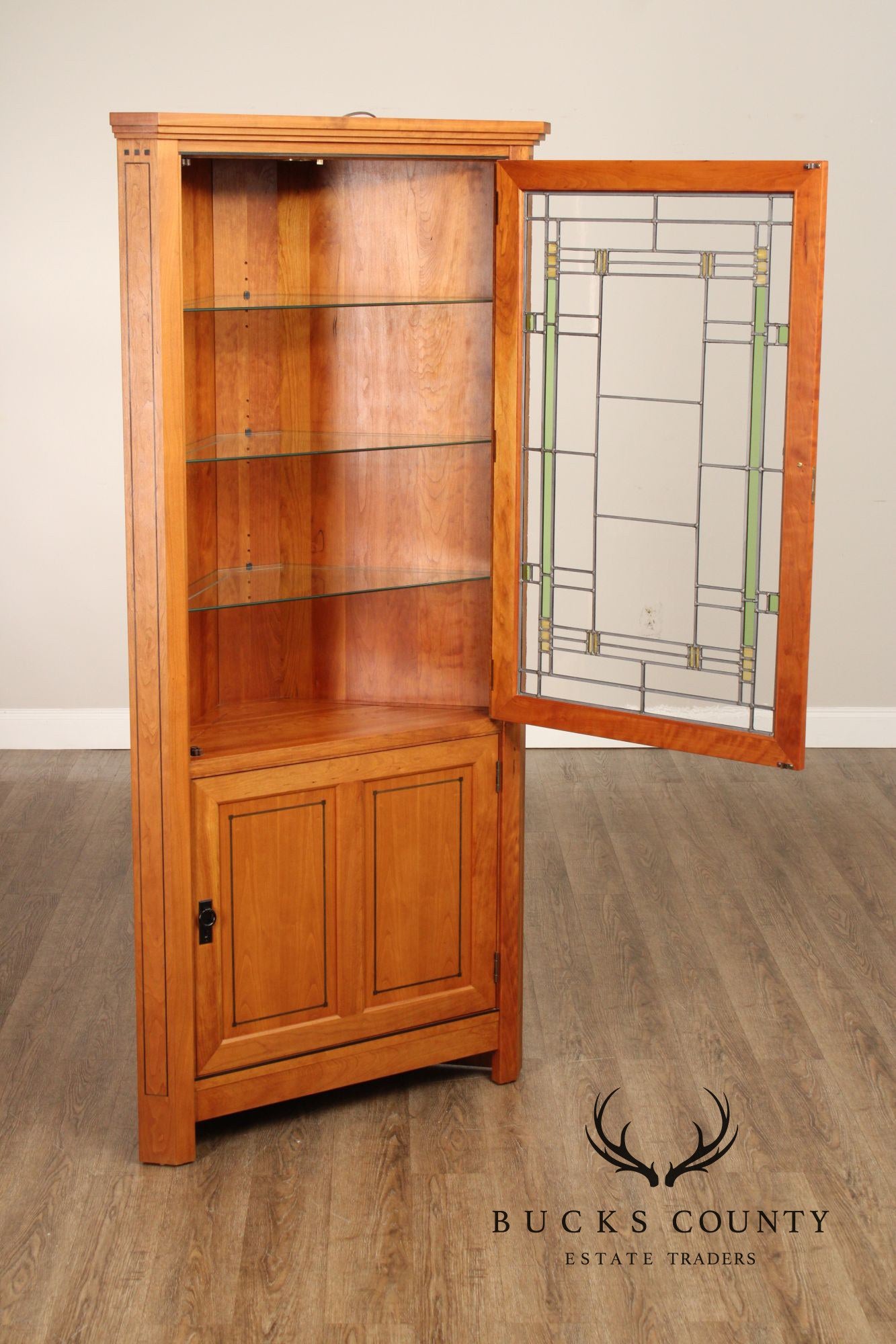 Stickley 21st Century Collection Cherry Corner Cabinet