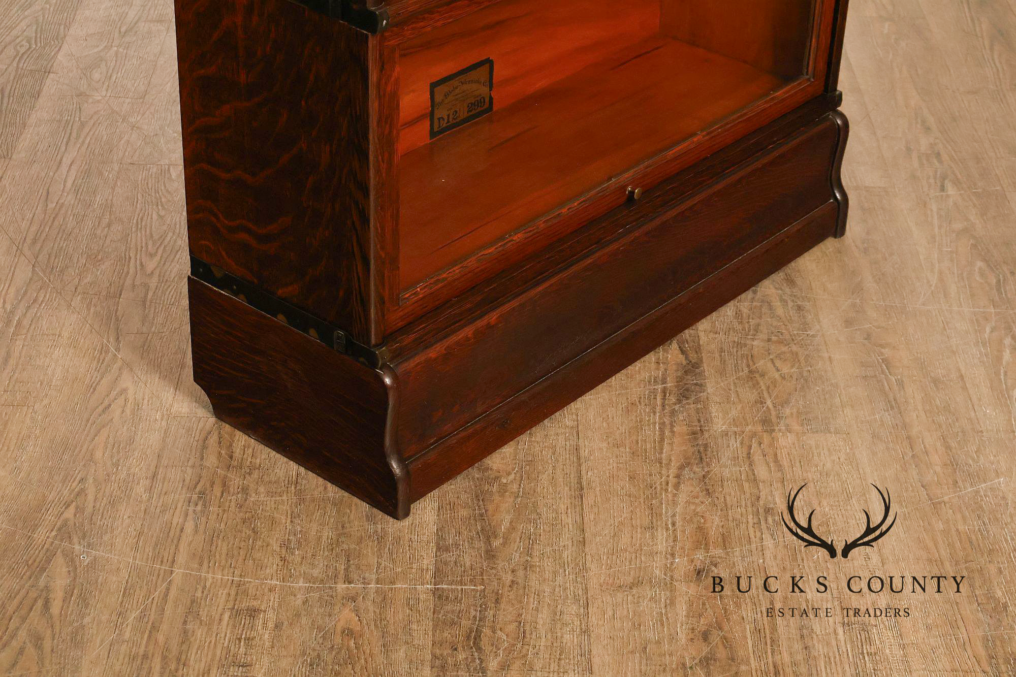 Globe Wernicke Antique Oak Four-Section Barrister Bookcase