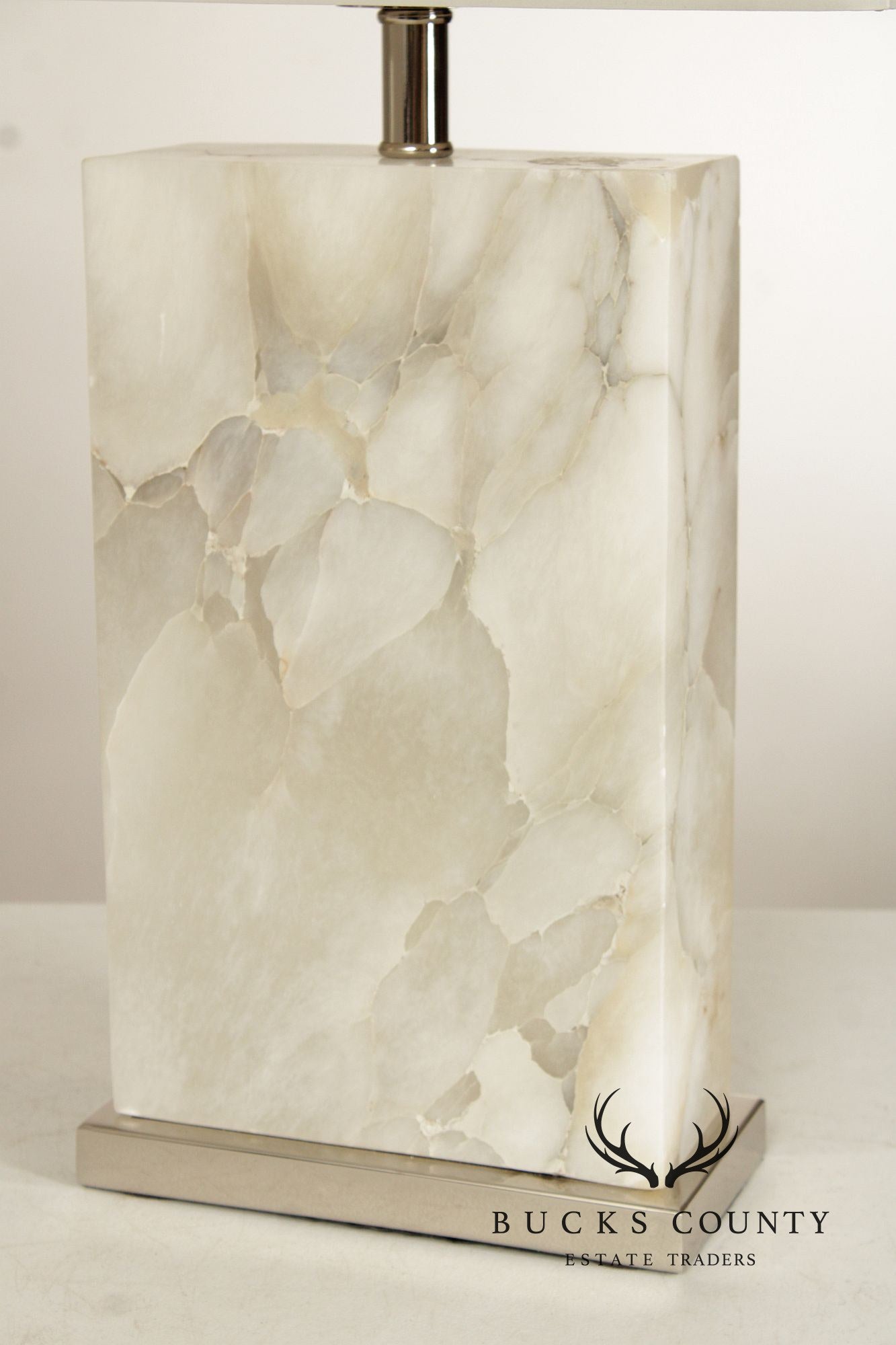 Arteriors Pair of 'Carson' Marble Table Lamps