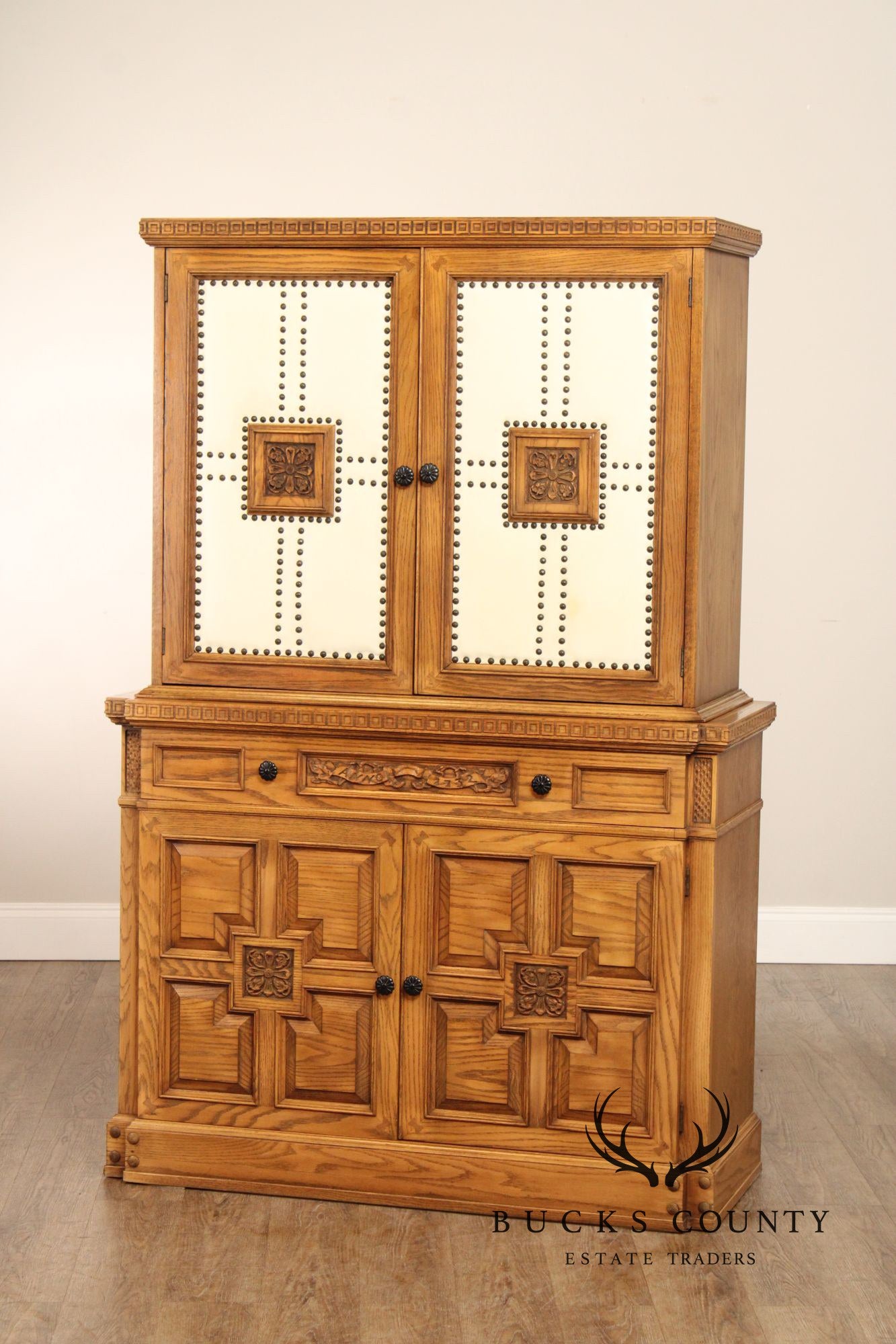 Romweber Viking Oak Vintage Two Door Cabinet