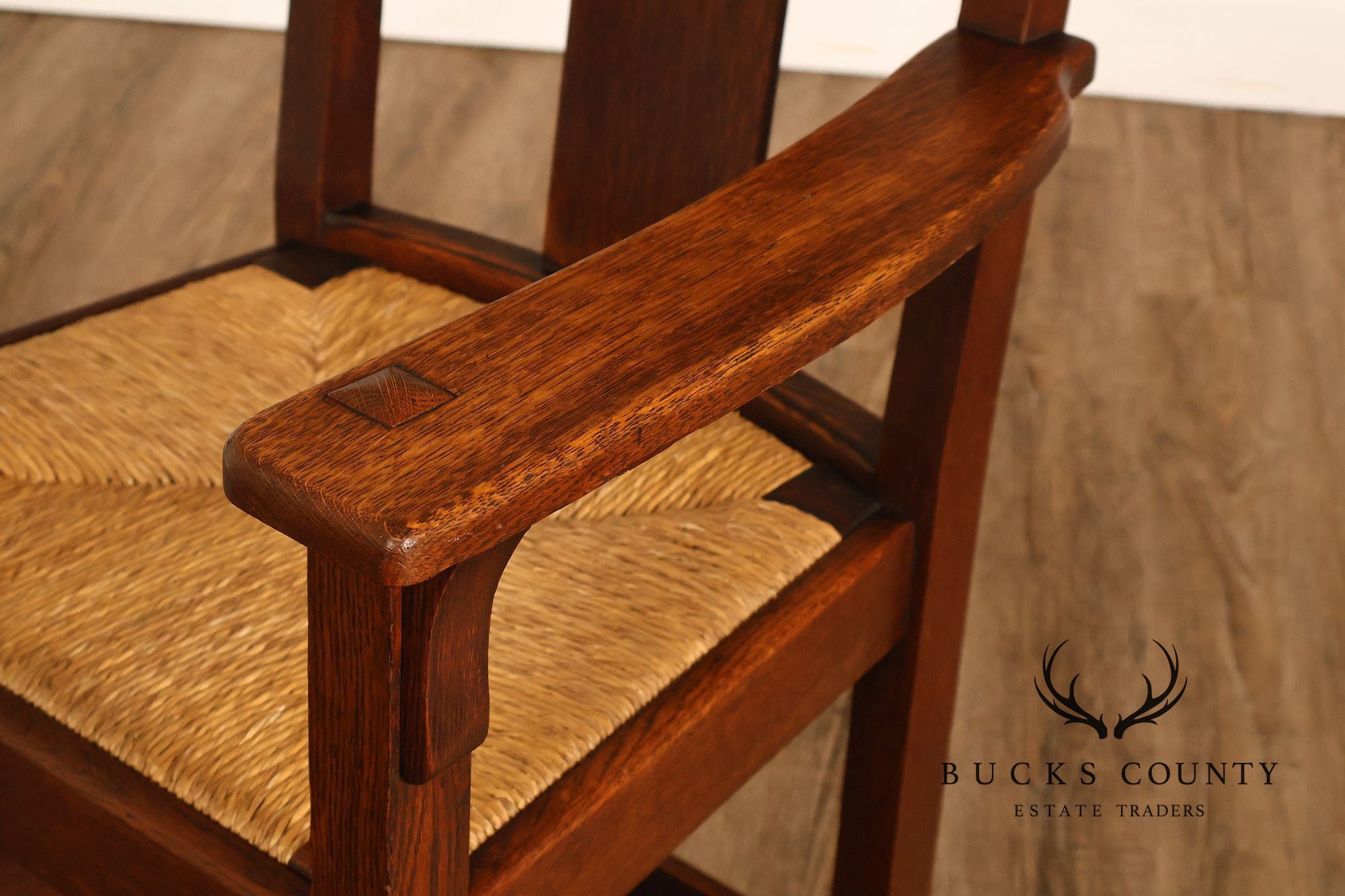 Limbert Antique Mission Oak Arts & Crafts Armchair