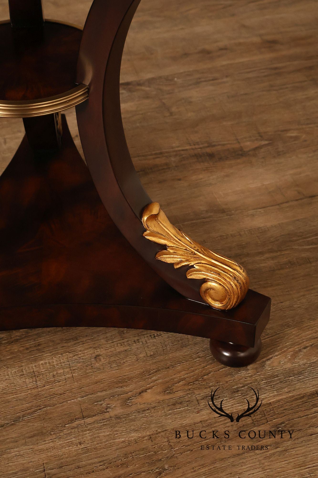 Theodore Alexander Pair of 'After Dinner Drinks' Mahogany Side Tables