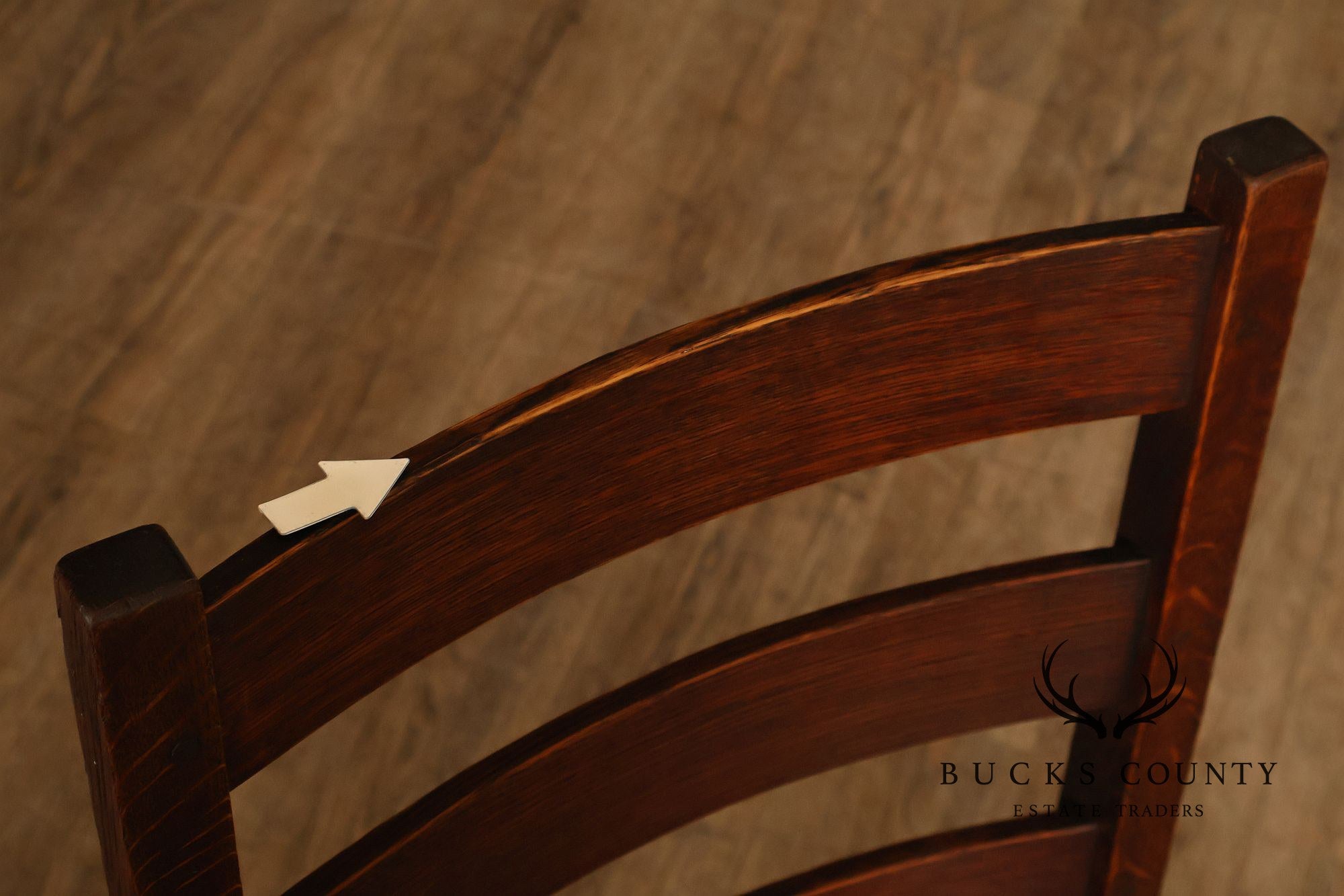 Antique Gustav Stickley No. 306 1/2 Oak Dining Chairs Set Of Seven