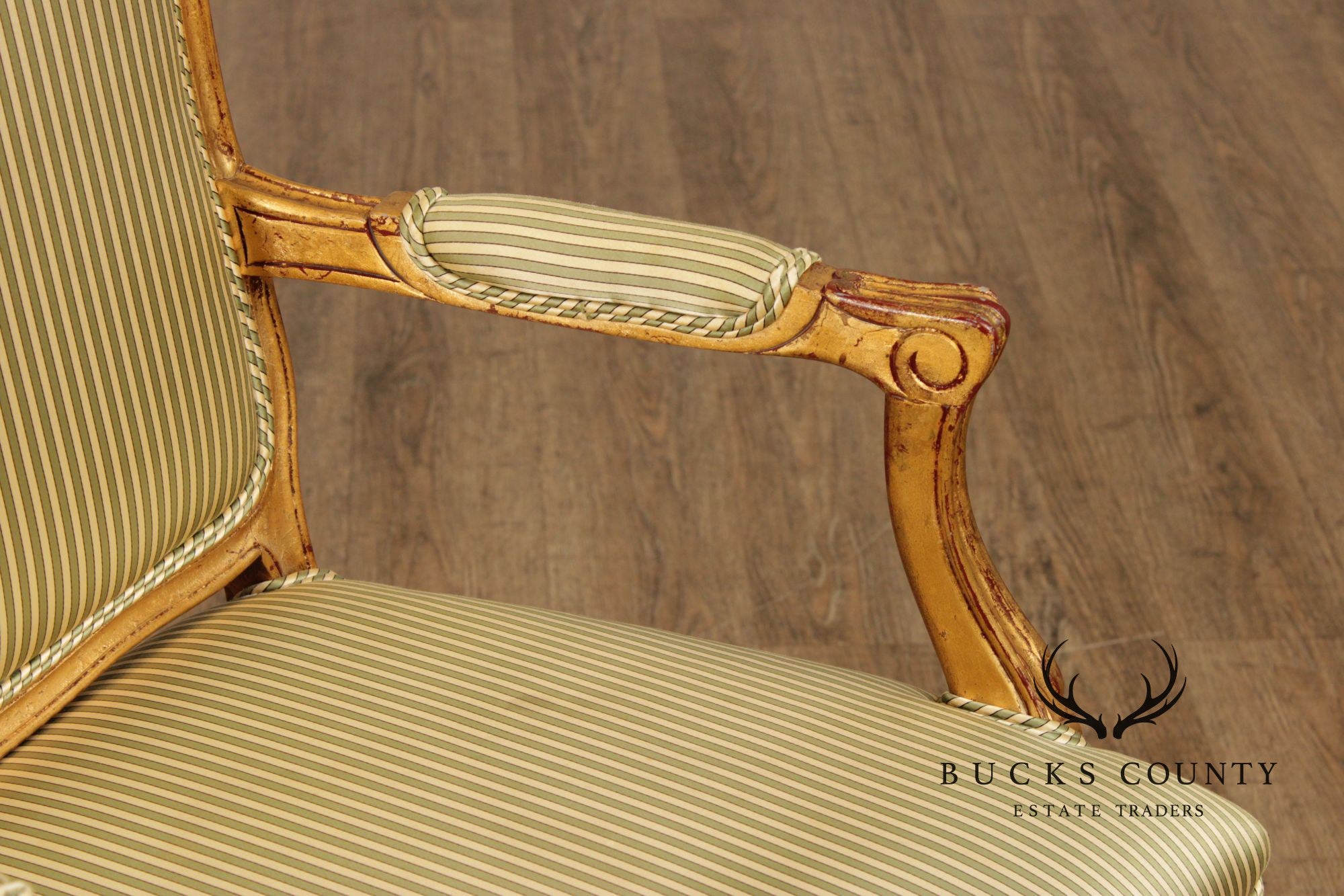 French Louis XV Style Set of Eight Giltwood Dining Armchairs