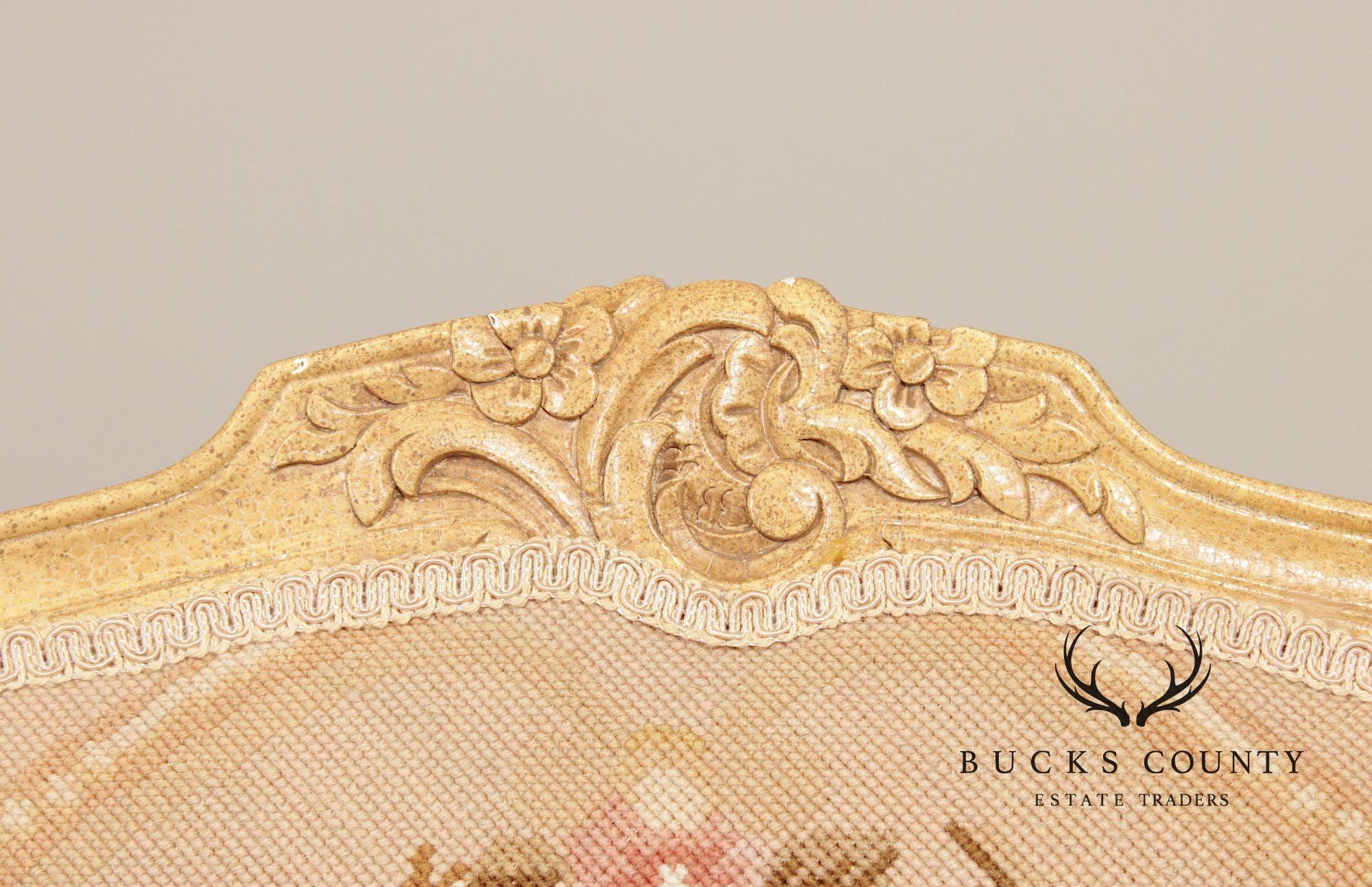 French Louis XV Style Pair Of Painted Fauteuil Armchairs
